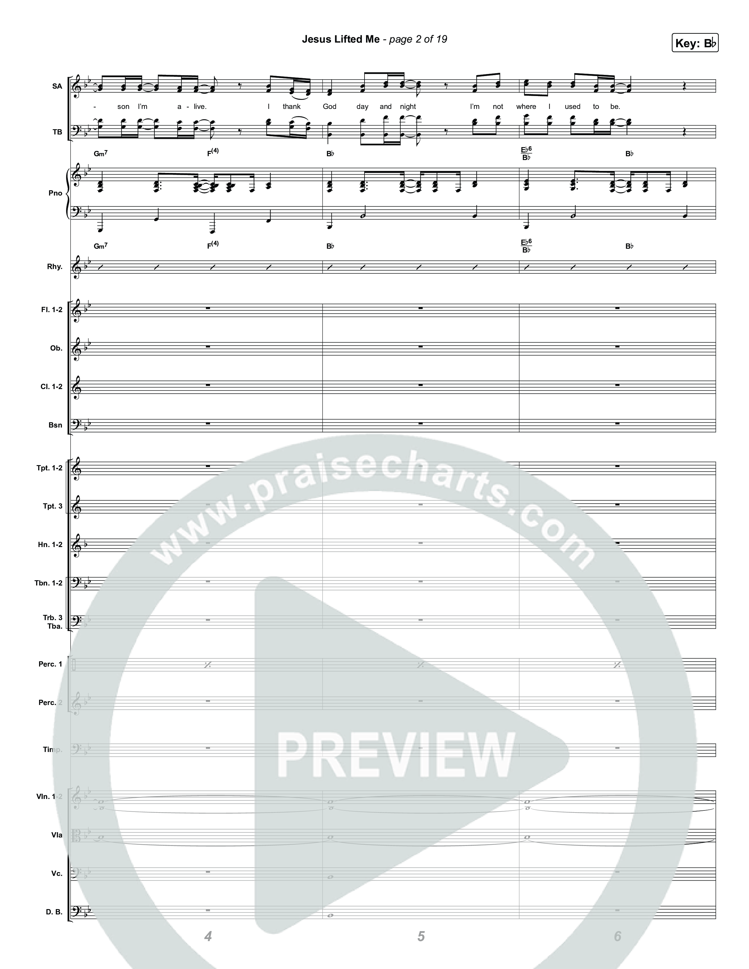 Jesus Lifted Me Conductor's Score (CAIN / Brooke Ligertwood)