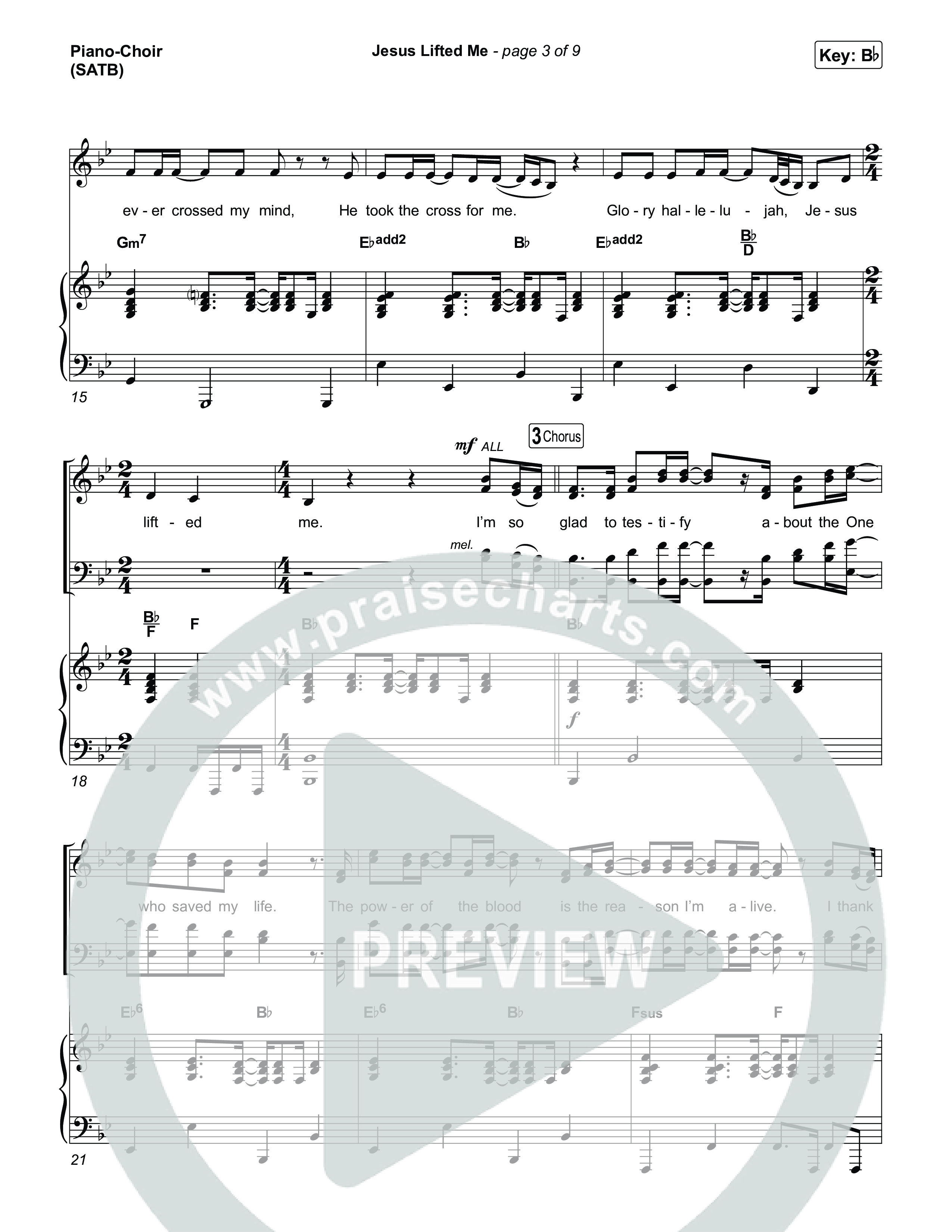 Jesus Lifted Me Piano/Vocal Pack (CAIN / Brooke Ligertwood)