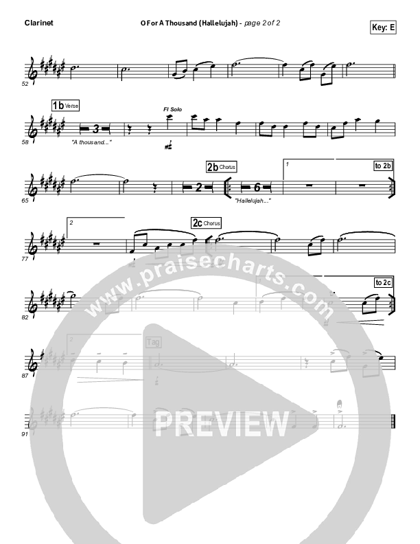 O For A Thousand Clarinet (Gateway Worship)