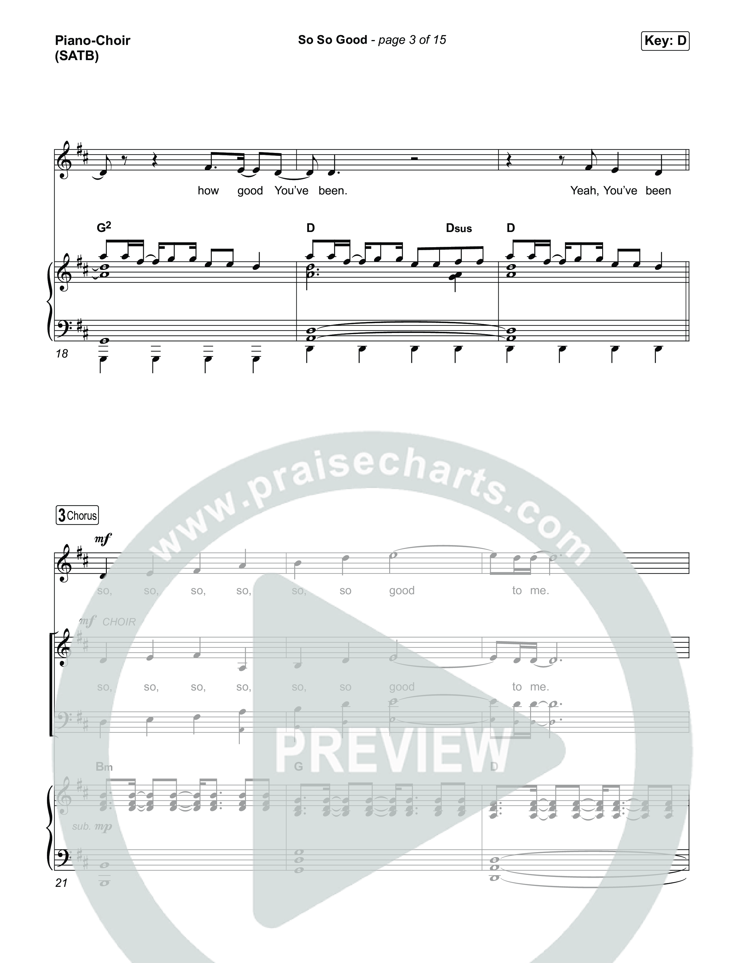 So So Good Piano/Vocal Pack (Phil Wickham)