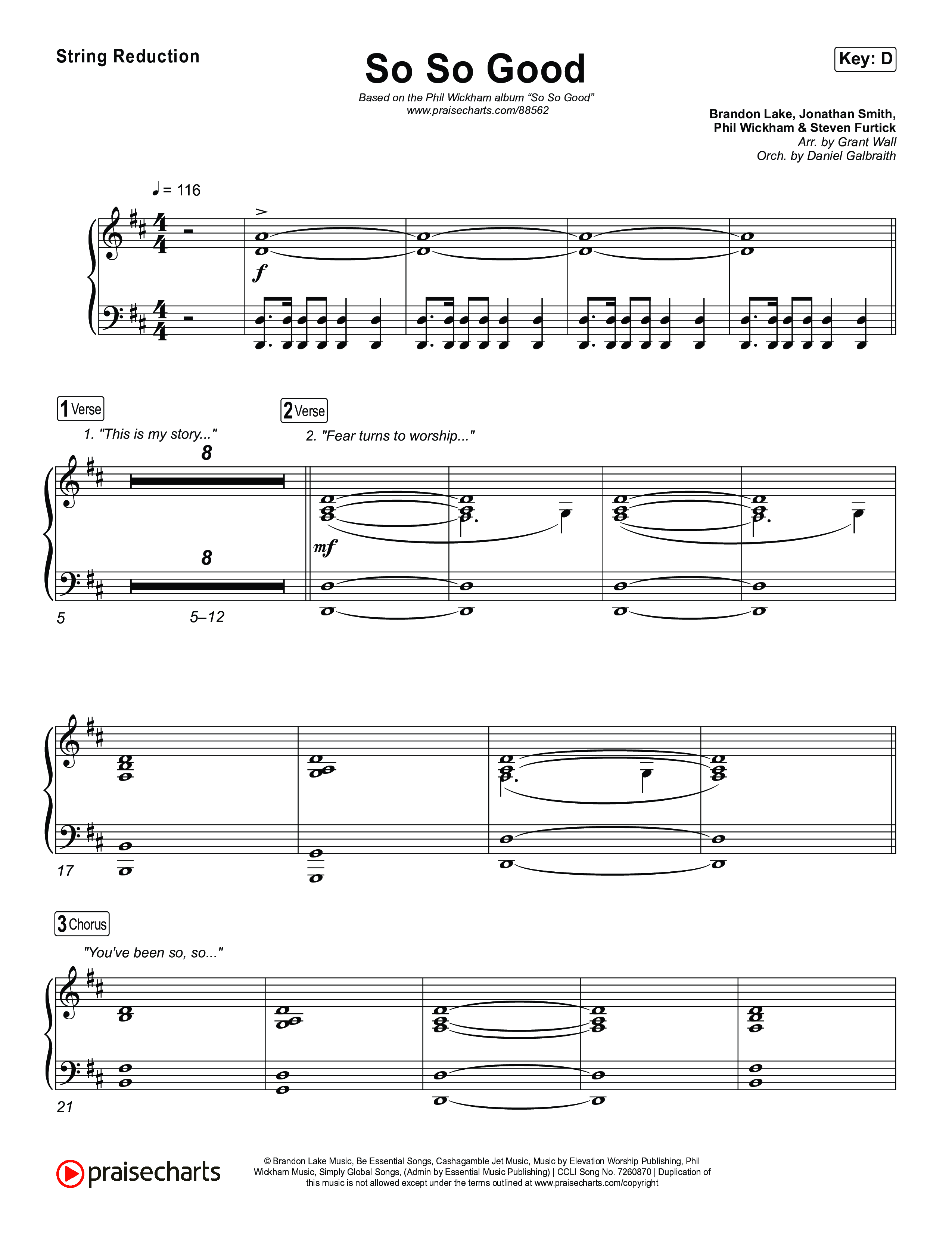 So So Good String Reduction (Phil Wickham)