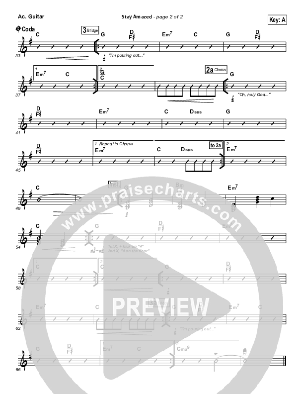 Stay Amazed Acoustic Guitar (Gateway Worship)