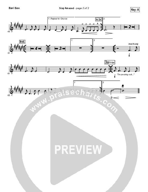 Stay Amazed Bari Sax (Gateway Worship)