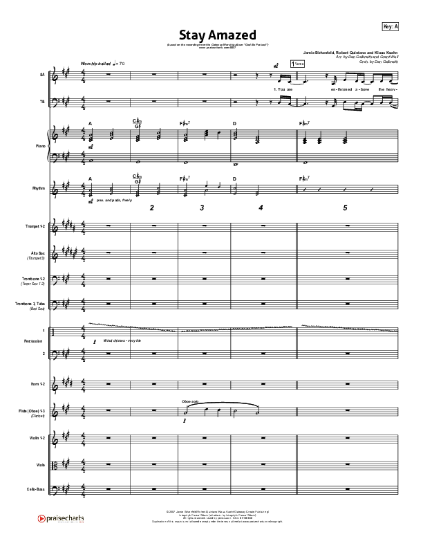 Stay Amazed Conductor's Score (Gateway Worship)