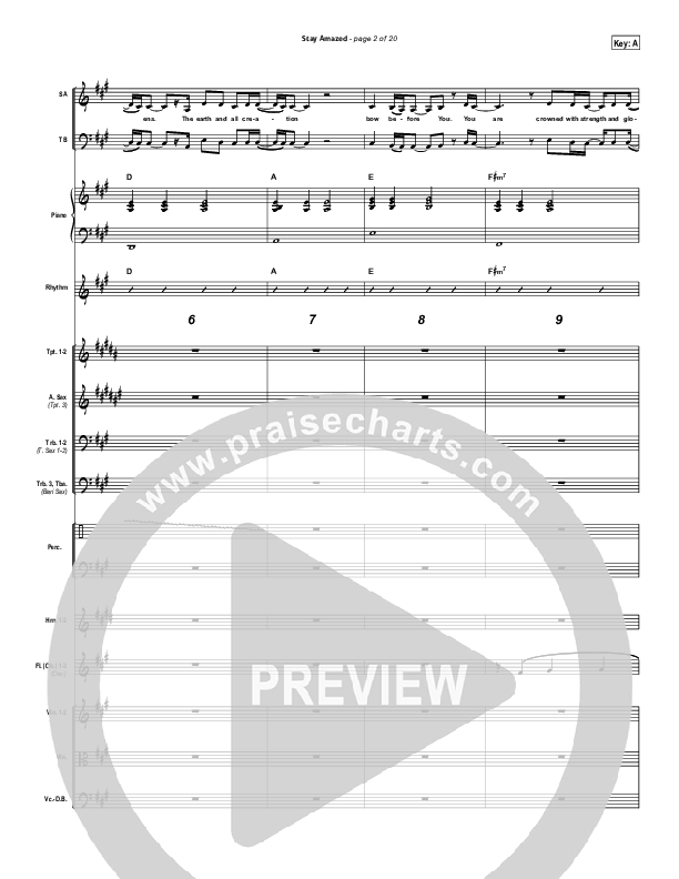 Stay Amazed Conductor's Score (Gateway Worship)
