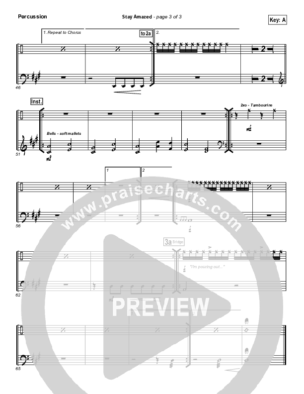 Stay Amazed Percussion (Gateway Worship)