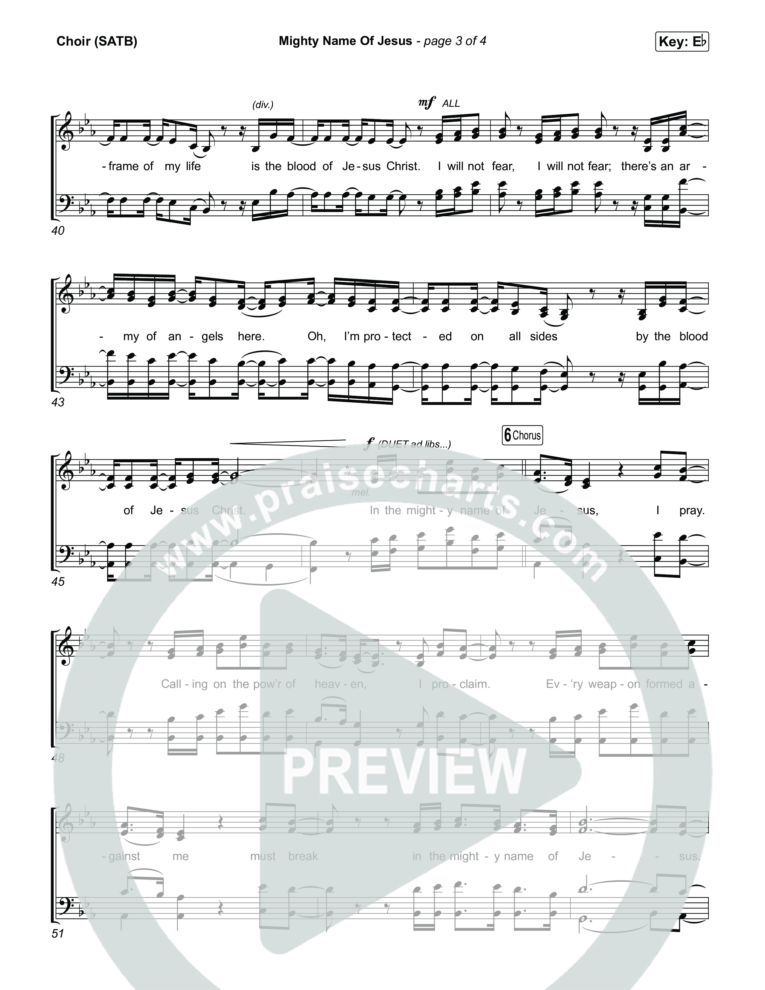 Mighty Name Of Jesus Choir Sheet (SATB) (Hope Darst / Josh Baldwin)