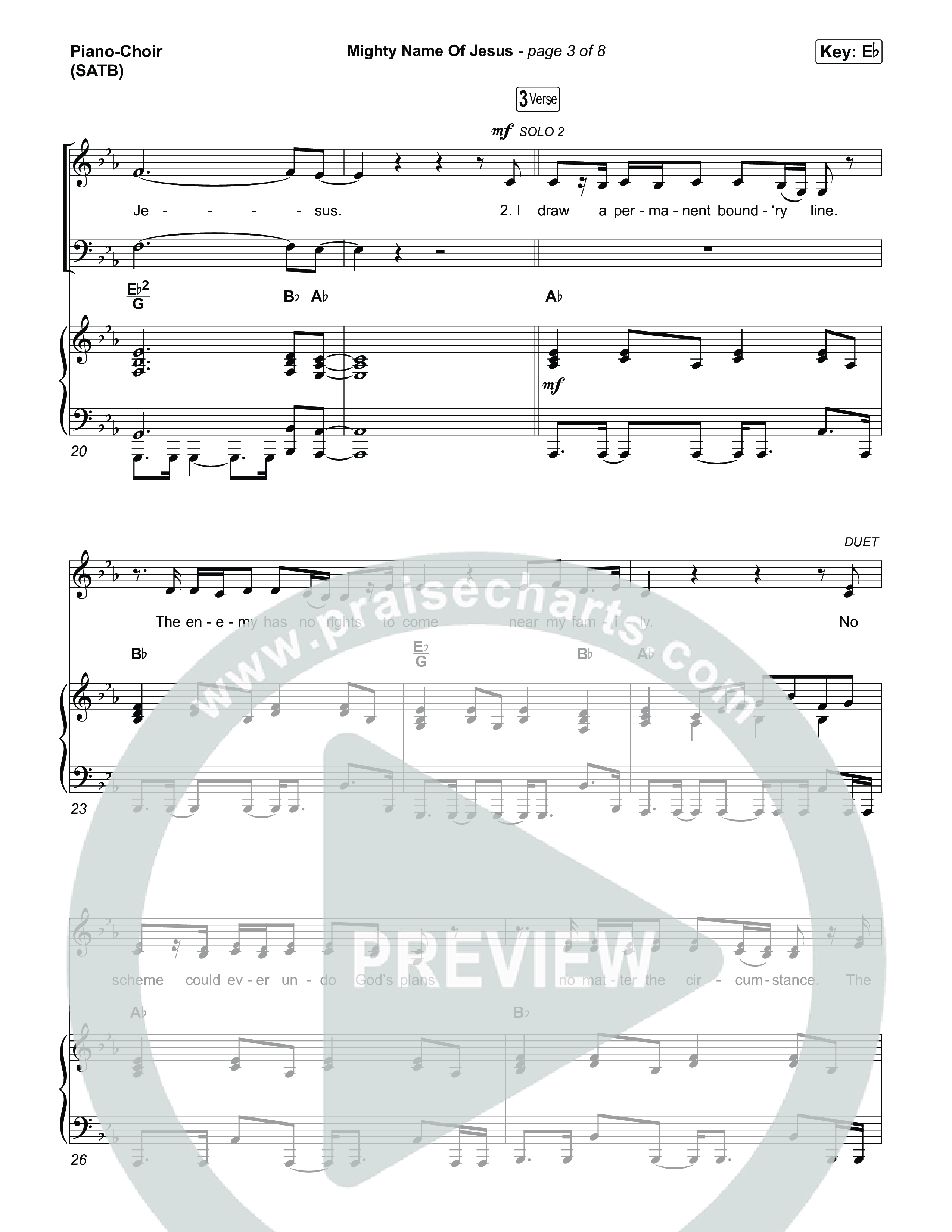 Mighty Name Of Jesus Piano/Vocal Pack (Hope Darst / Josh Baldwin)