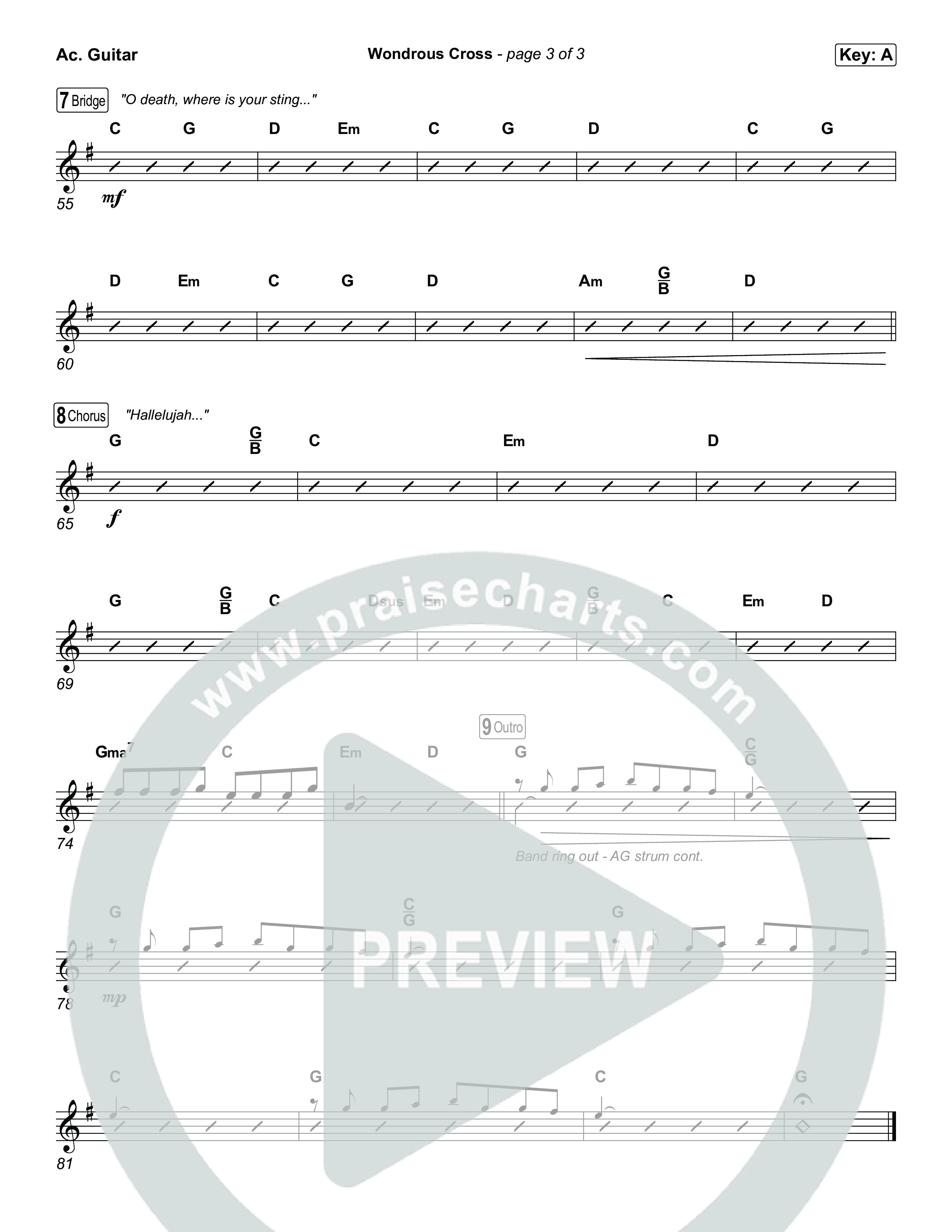 Wondrous Cross Acoustic Guitar (Phil Wickham)