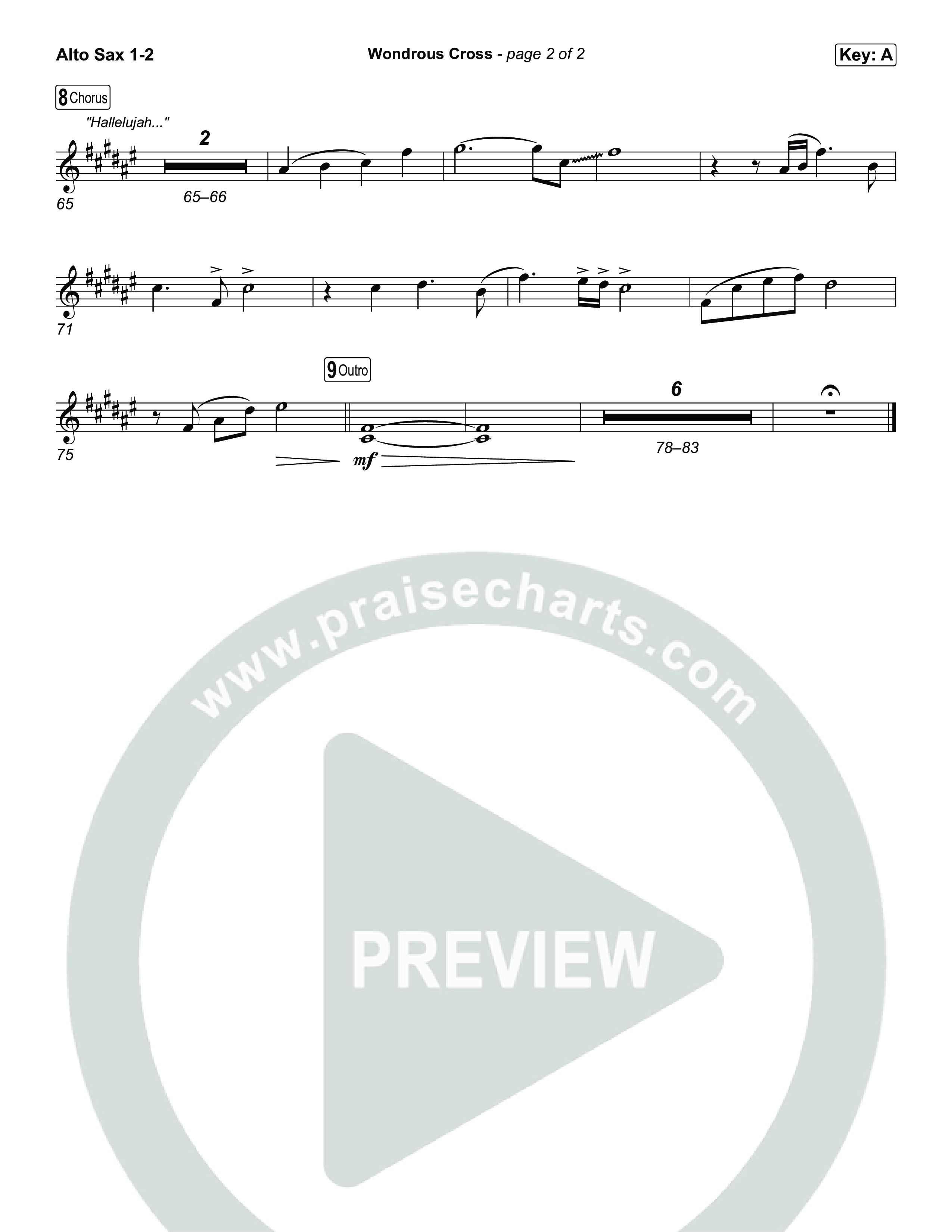 Wondrous Cross Alto Sax 1,2 (Phil Wickham)