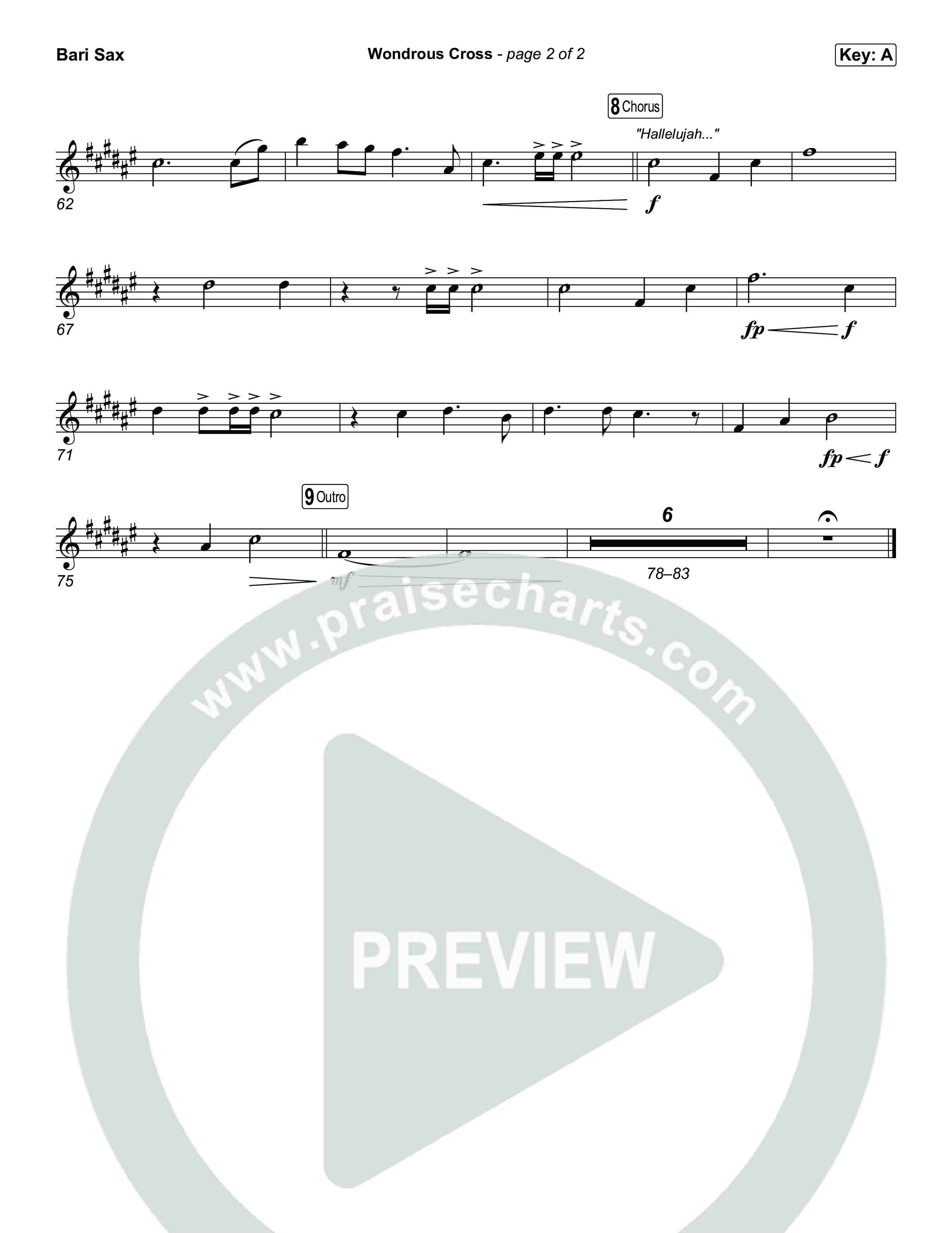 Wondrous Cross Bari Sax (Phil Wickham)