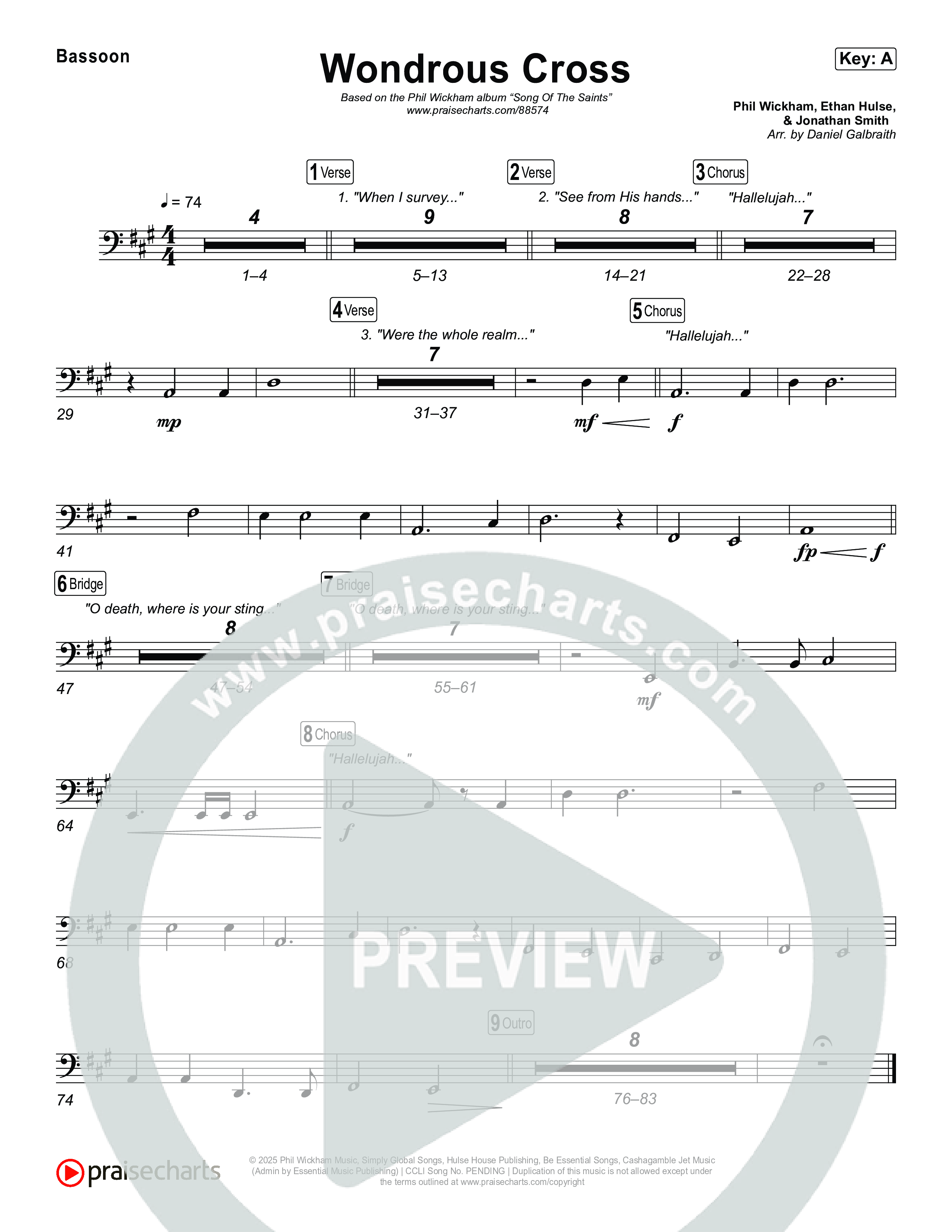 Wondrous Cross Bassoon (Phil Wickham)