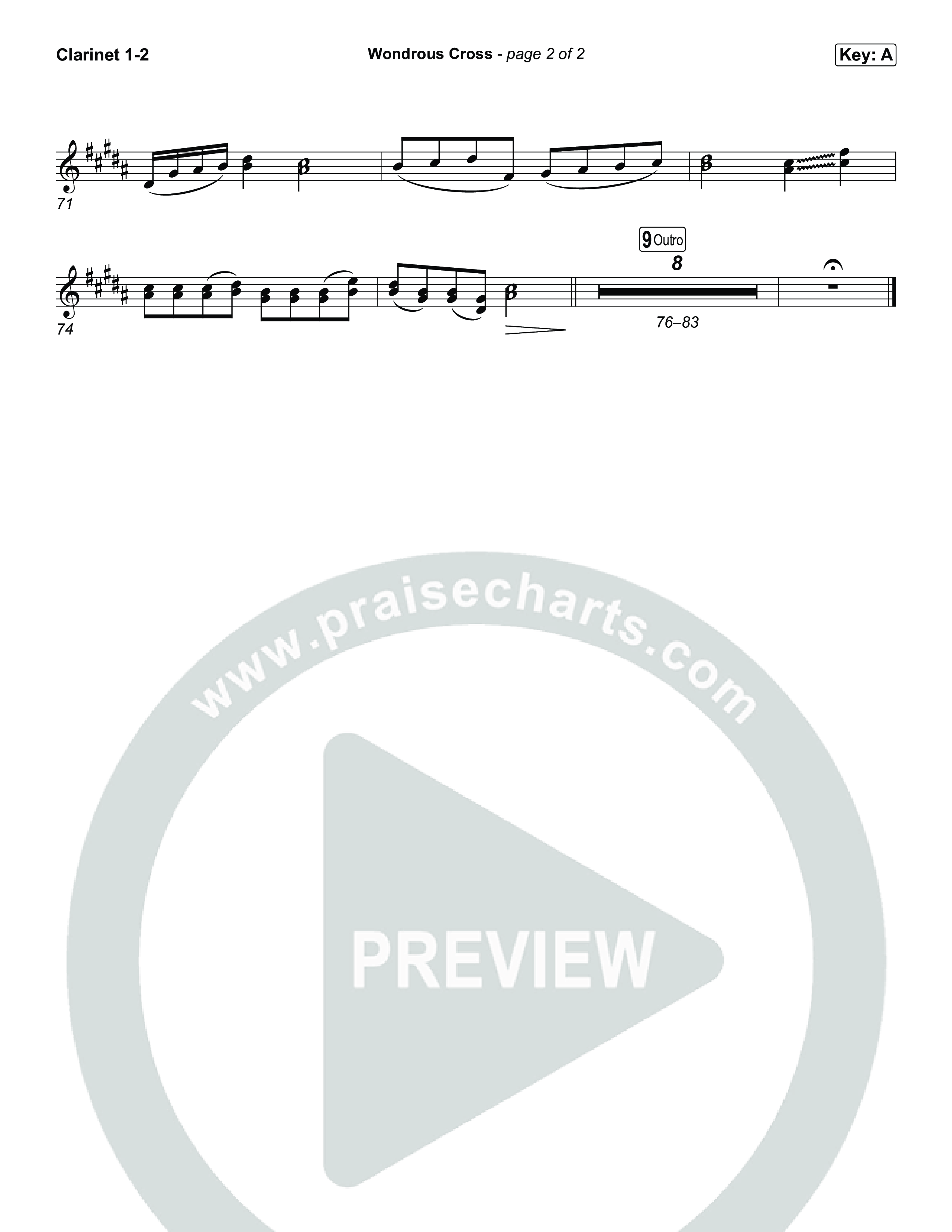 Wondrous Cross Clarinet 1,2 (Phil Wickham)