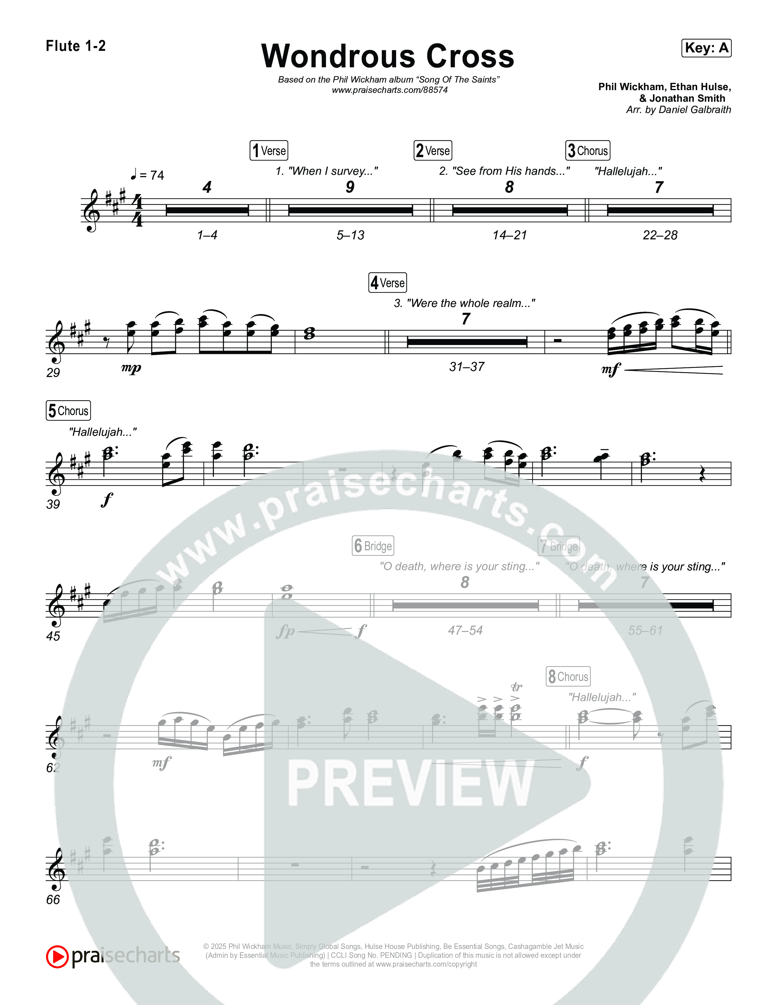 Wondrous Cross Flute 1,2 (Phil Wickham)