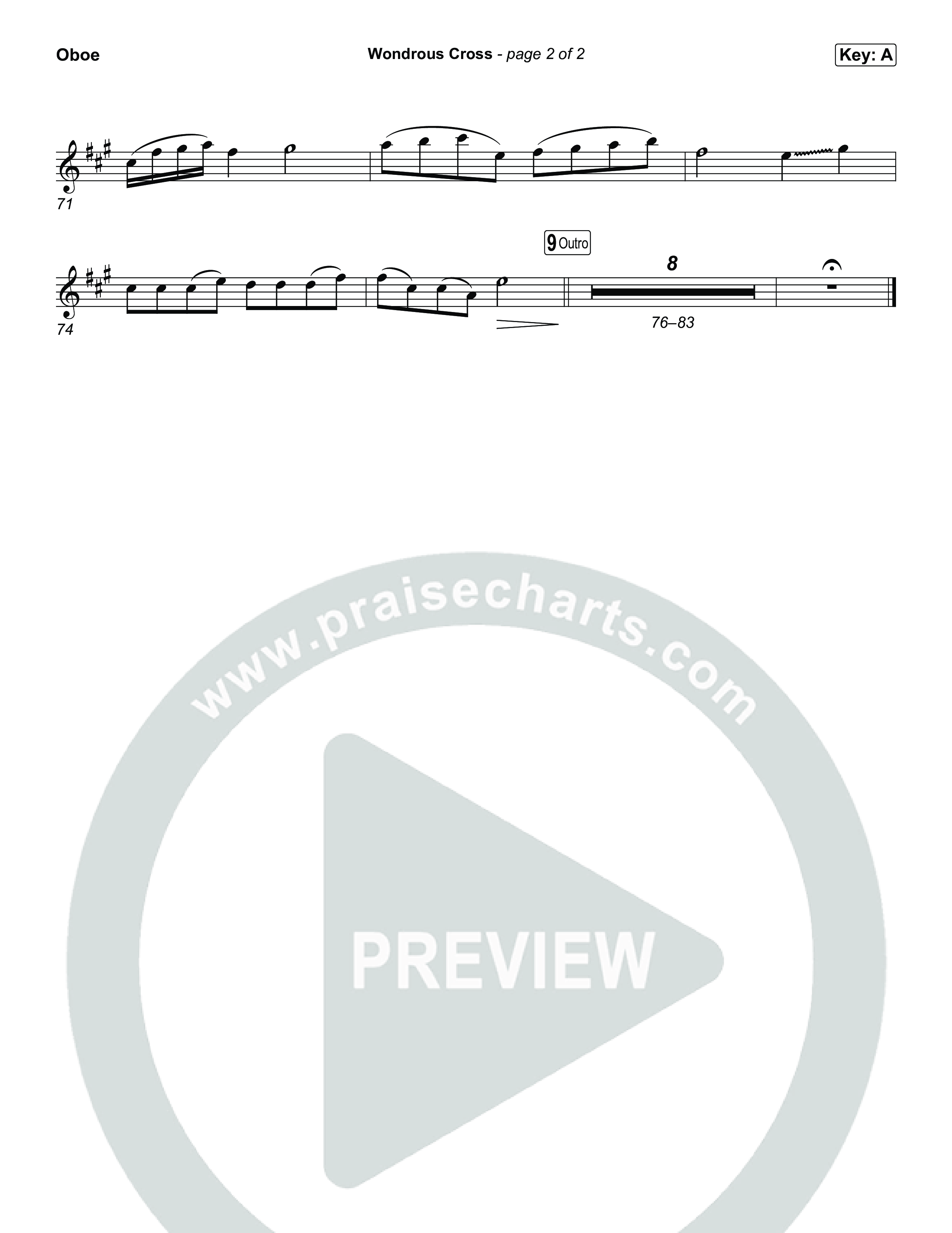 Wondrous Cross Oboe (Phil Wickham)