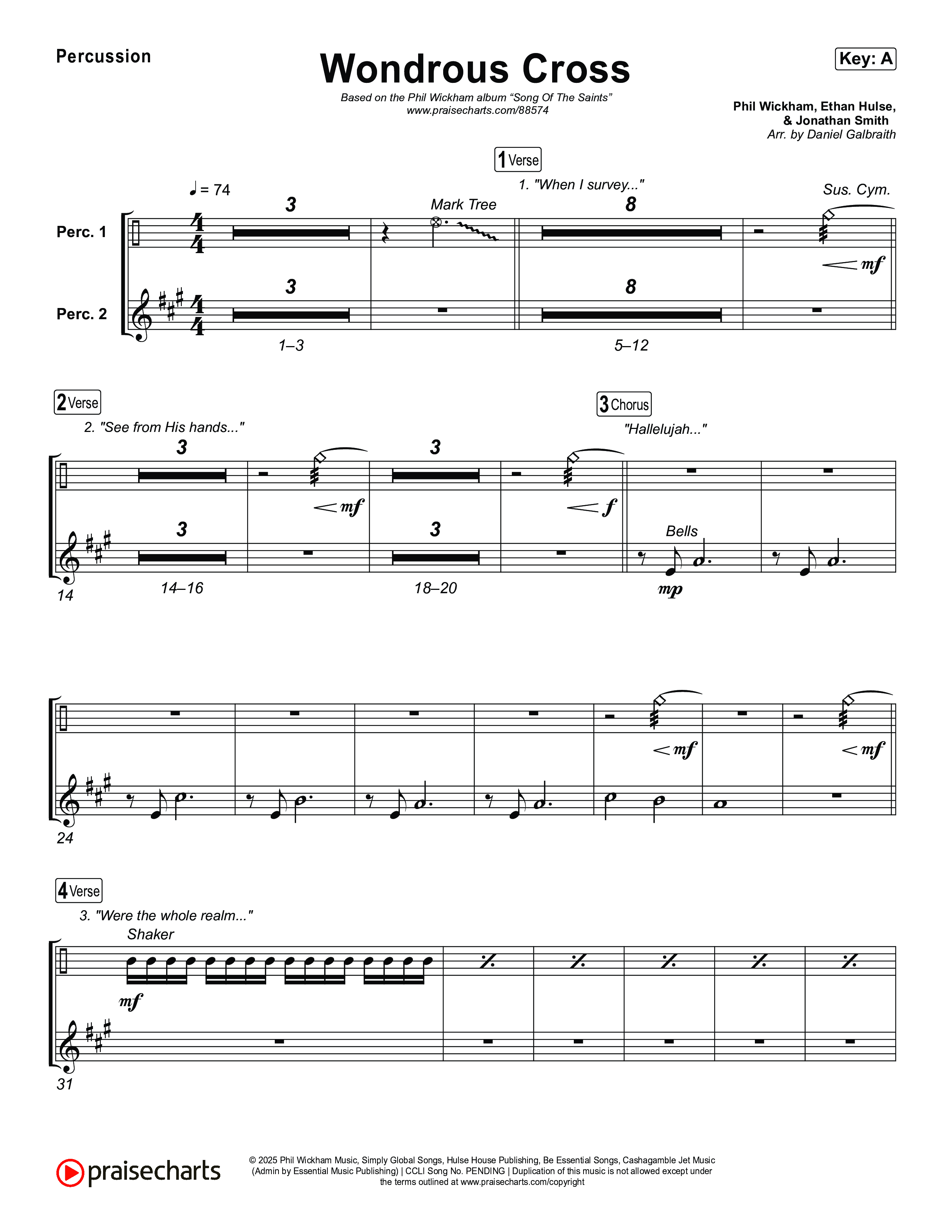 Wondrous Cross Percussion (Phil Wickham)