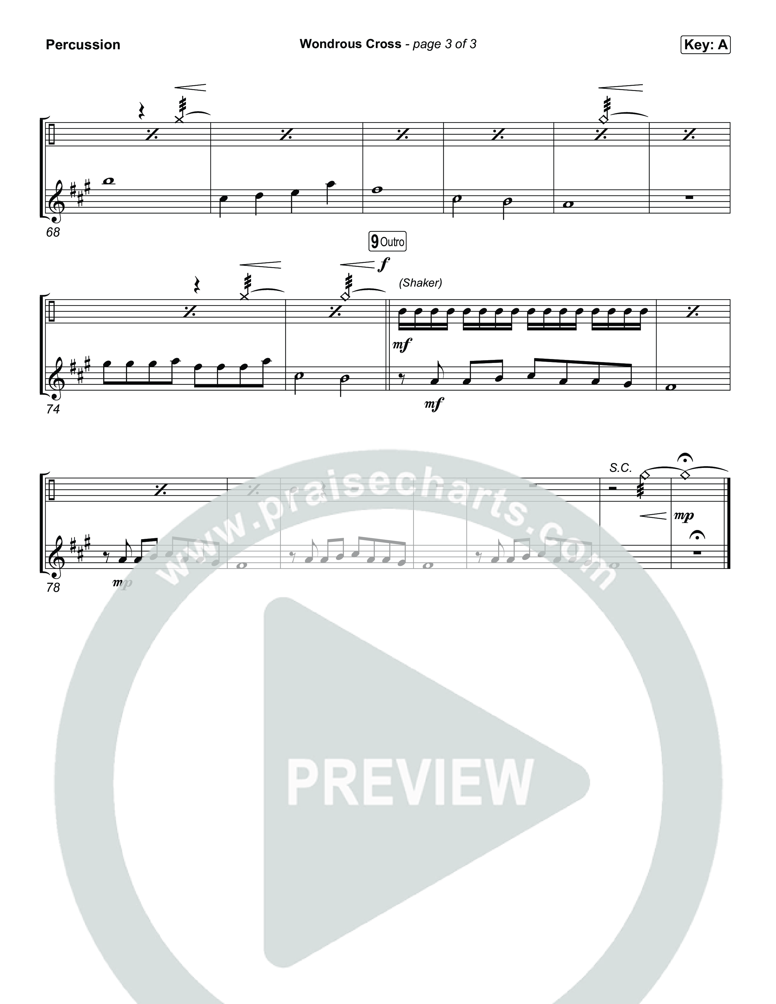 Wondrous Cross Percussion (Phil Wickham)