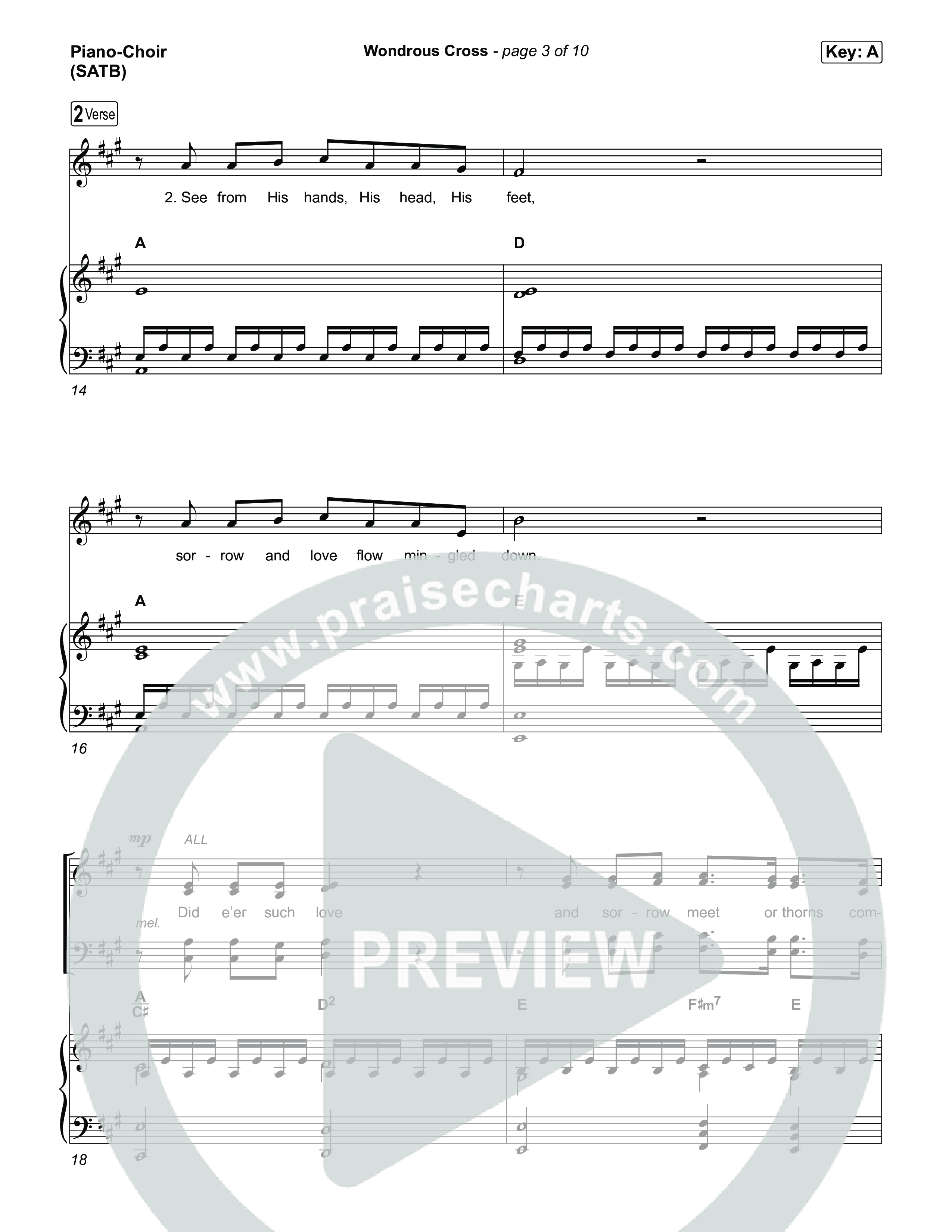 Wondrous Cross Piano/Vocal Pack (Phil Wickham)