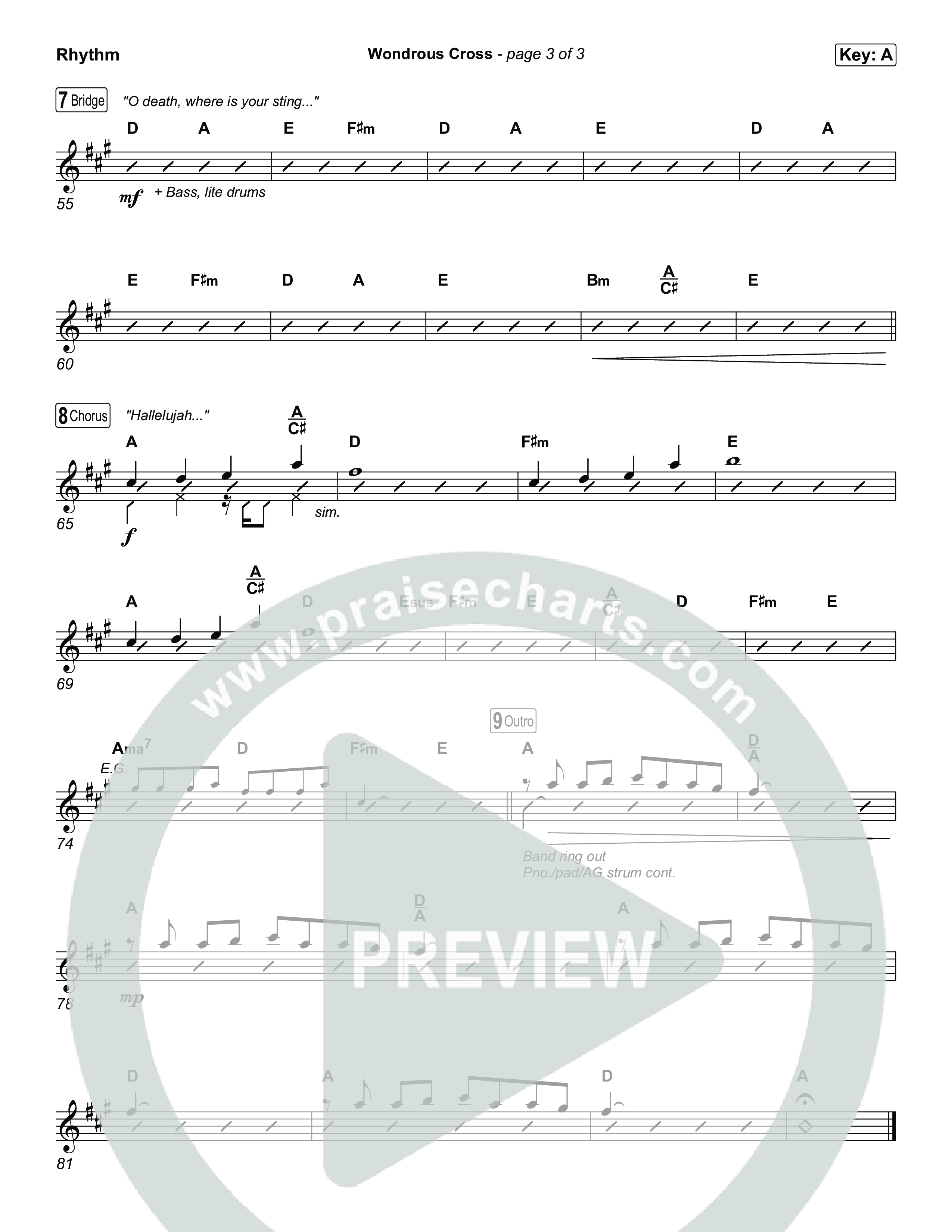 Wondrous Cross Rhythm Chart (Phil Wickham)