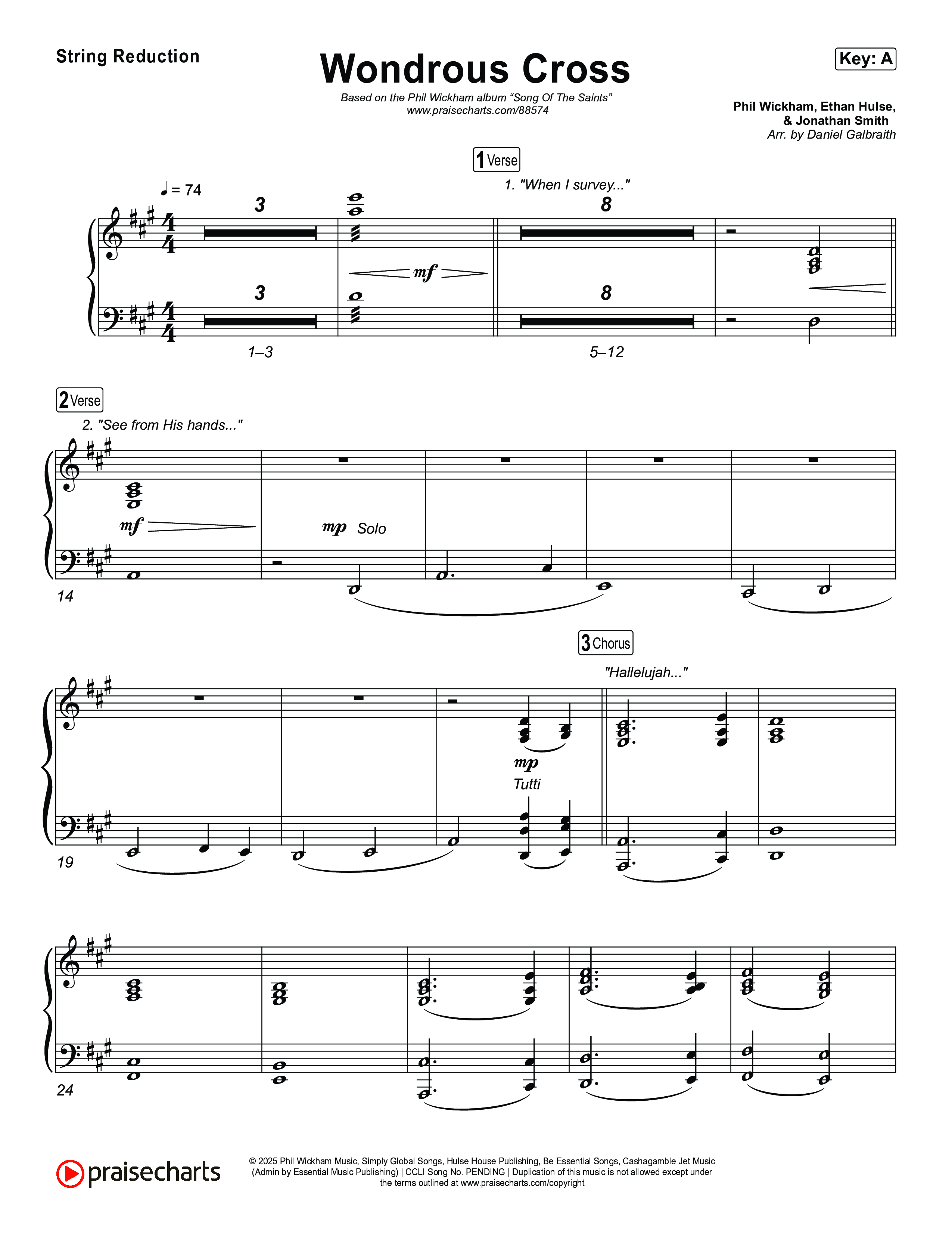 Wondrous Cross String Reduction (Phil Wickham)