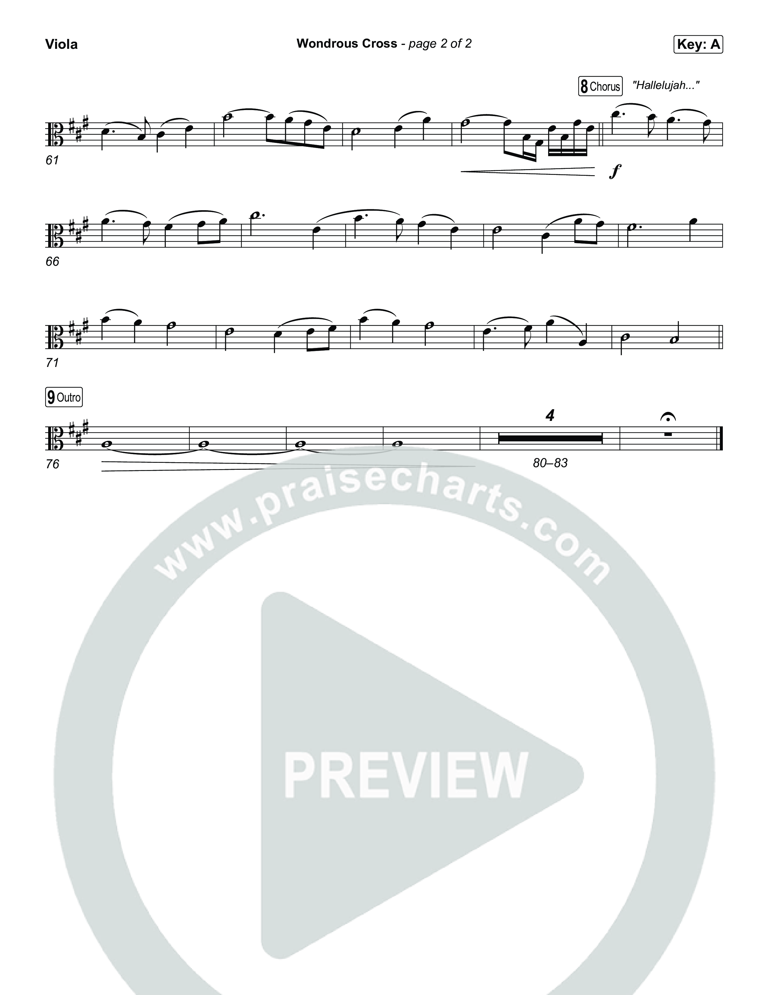 Wondrous Cross Viola (Phil Wickham)