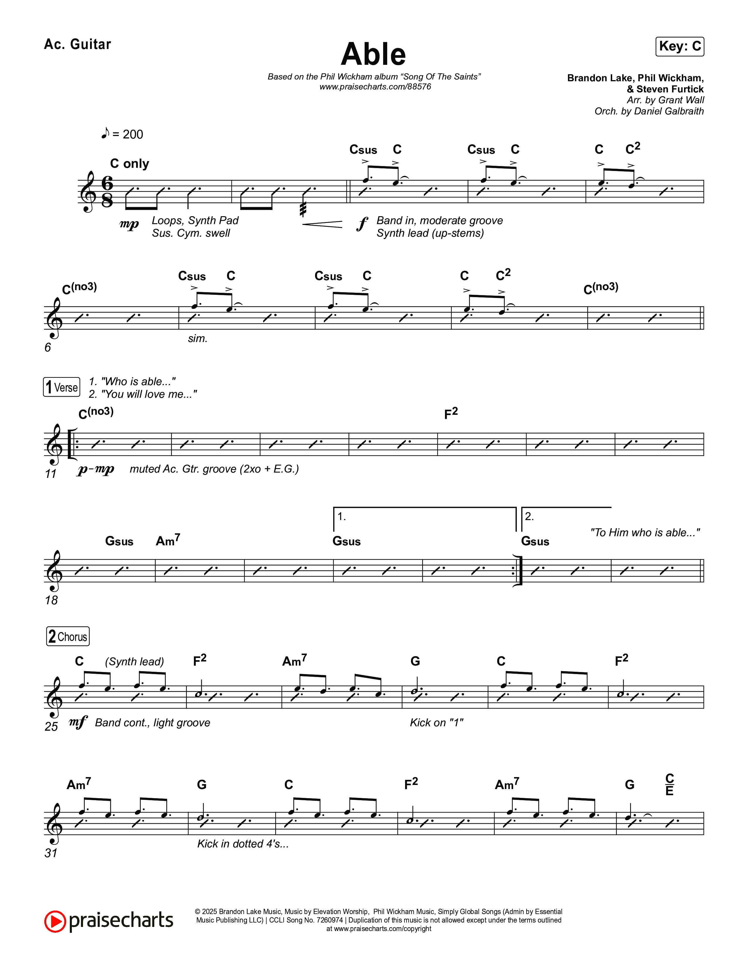 Able Acoustic Guitar (Phil Wickham)