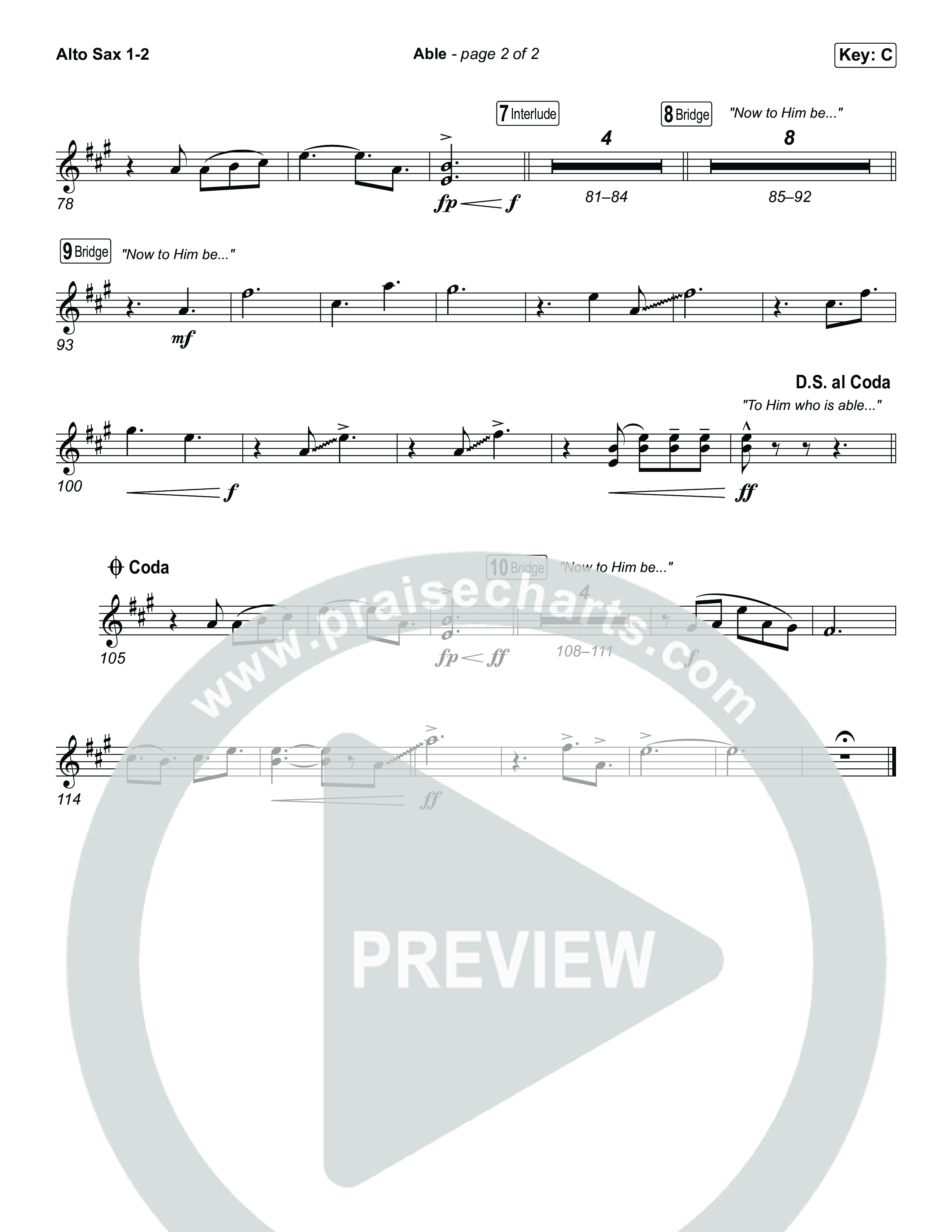 Able Alto Sax 1,2 (Phil Wickham)