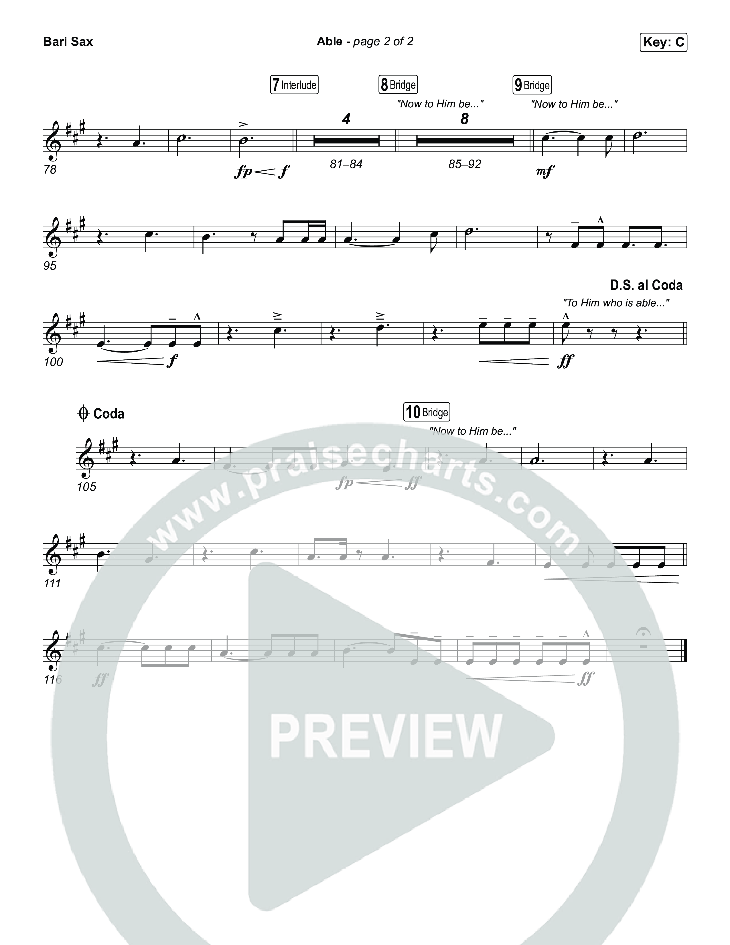 Able Bari Sax (Phil Wickham)