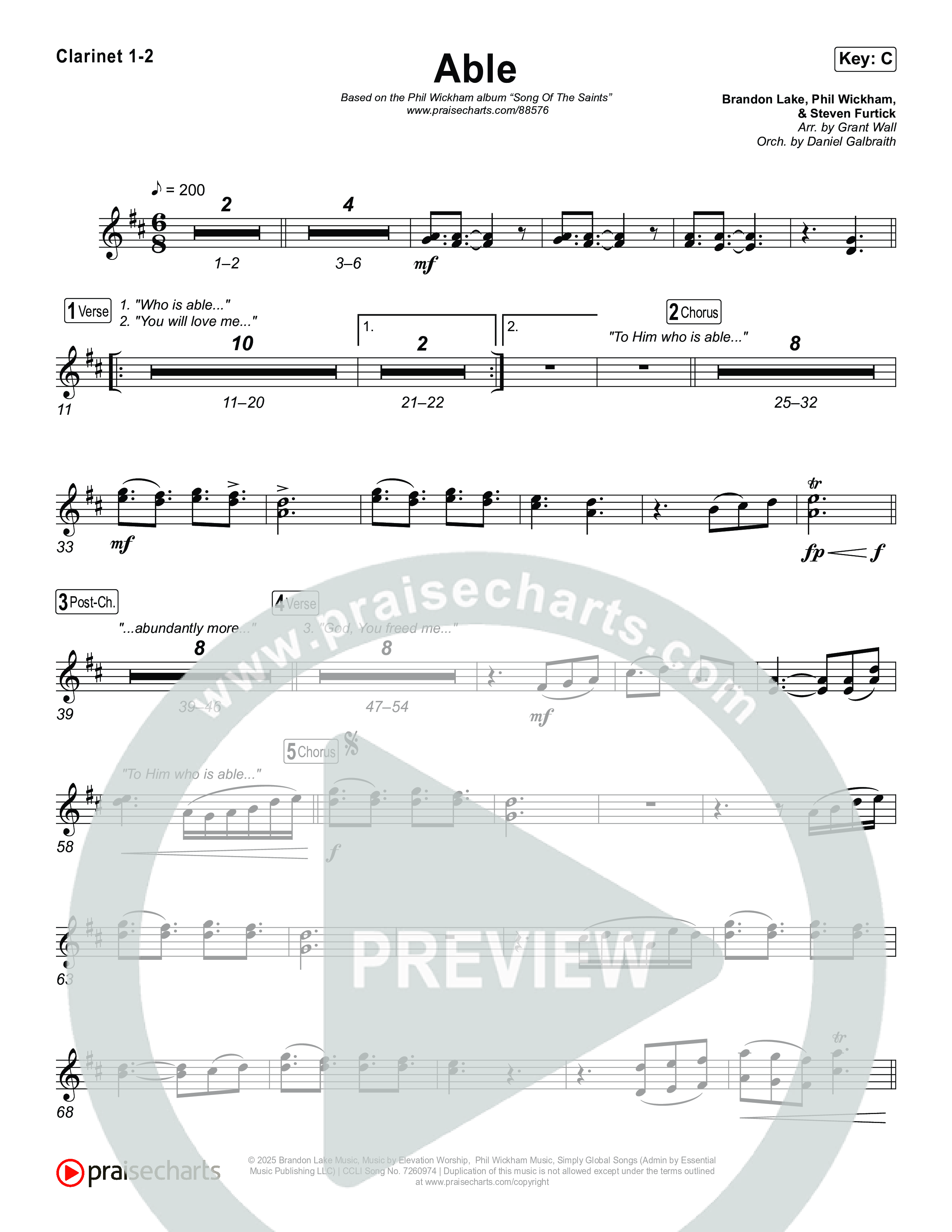 Able Clarinet 1,2 (Phil Wickham)