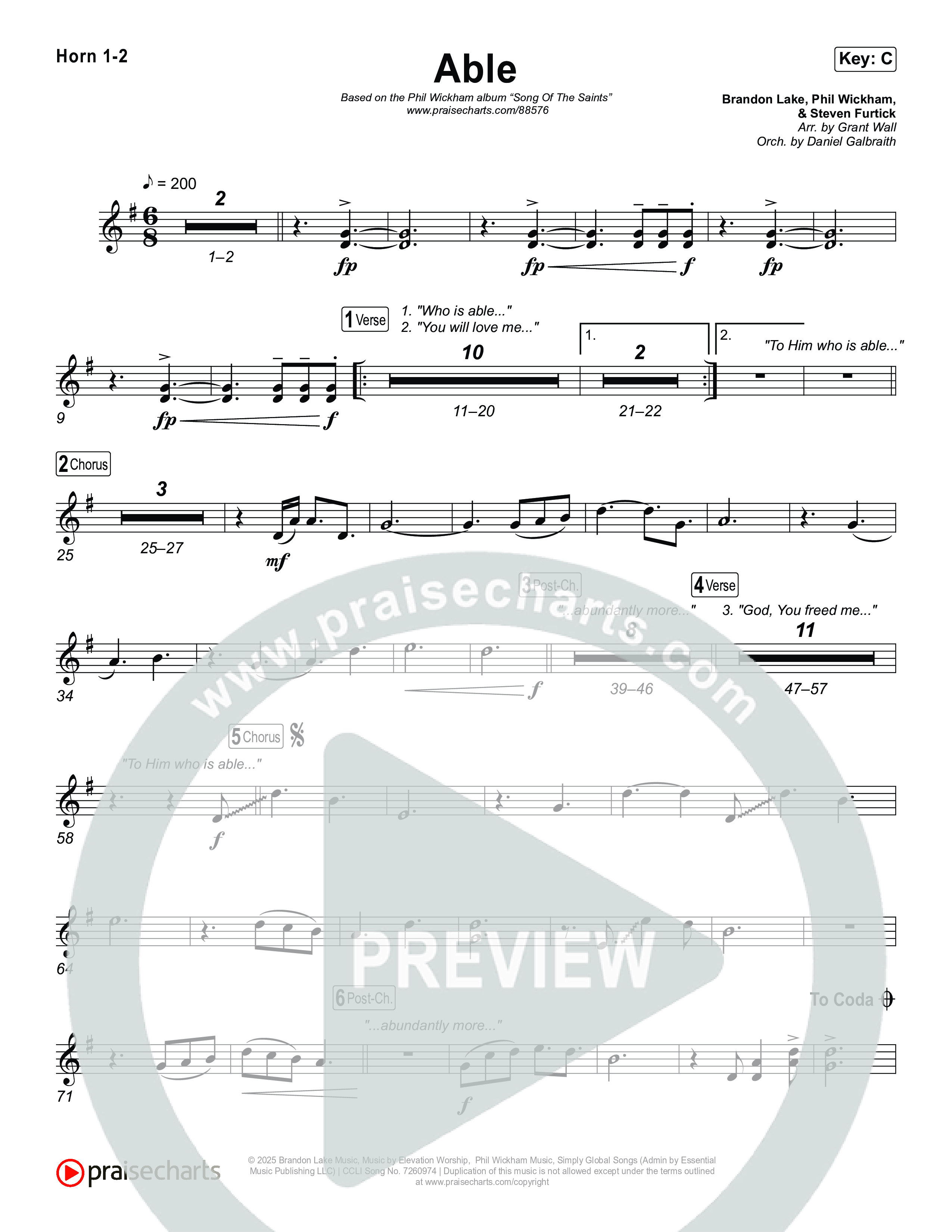 Able French Horn 1,2 (Phil Wickham)