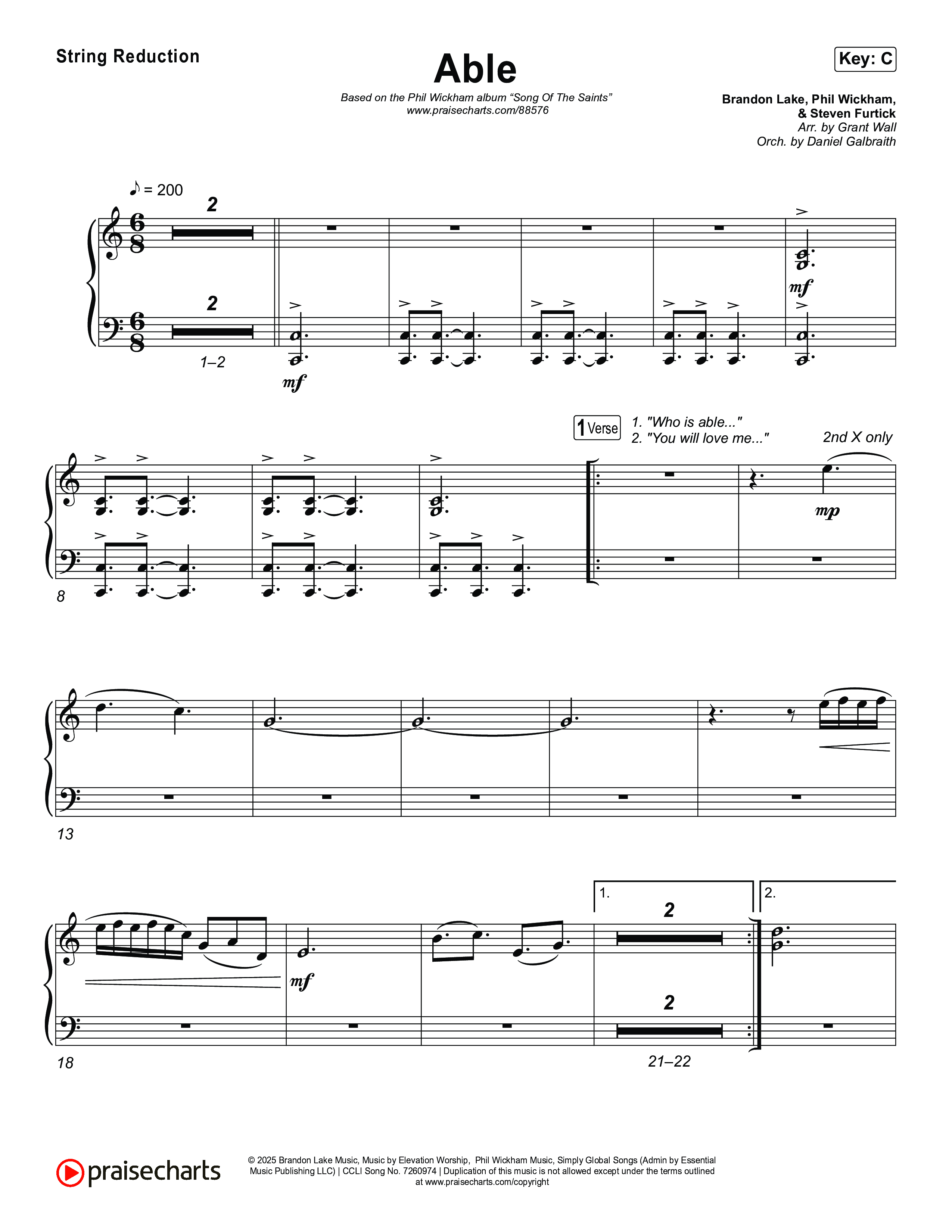 Able String Reduction (Phil Wickham)