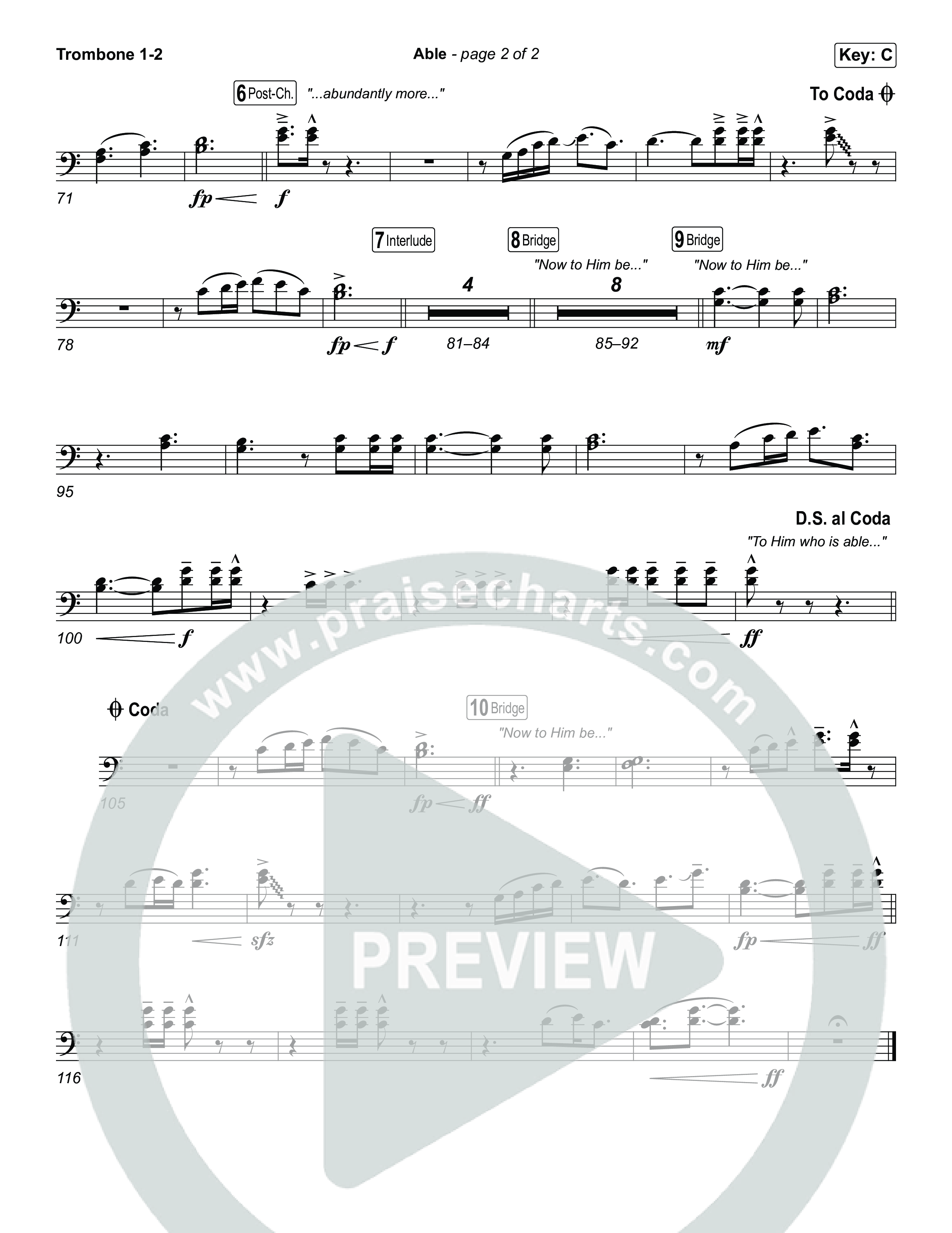 Able Trombone 1/2 (Phil Wickham)