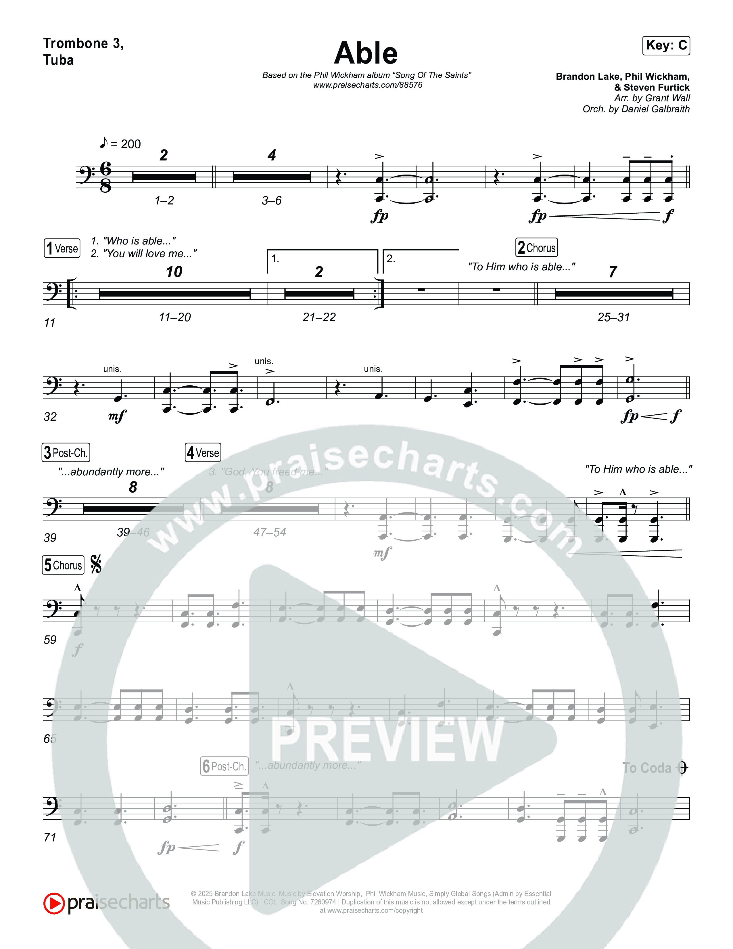 Able Trombone 3/Tuba (Phil Wickham)