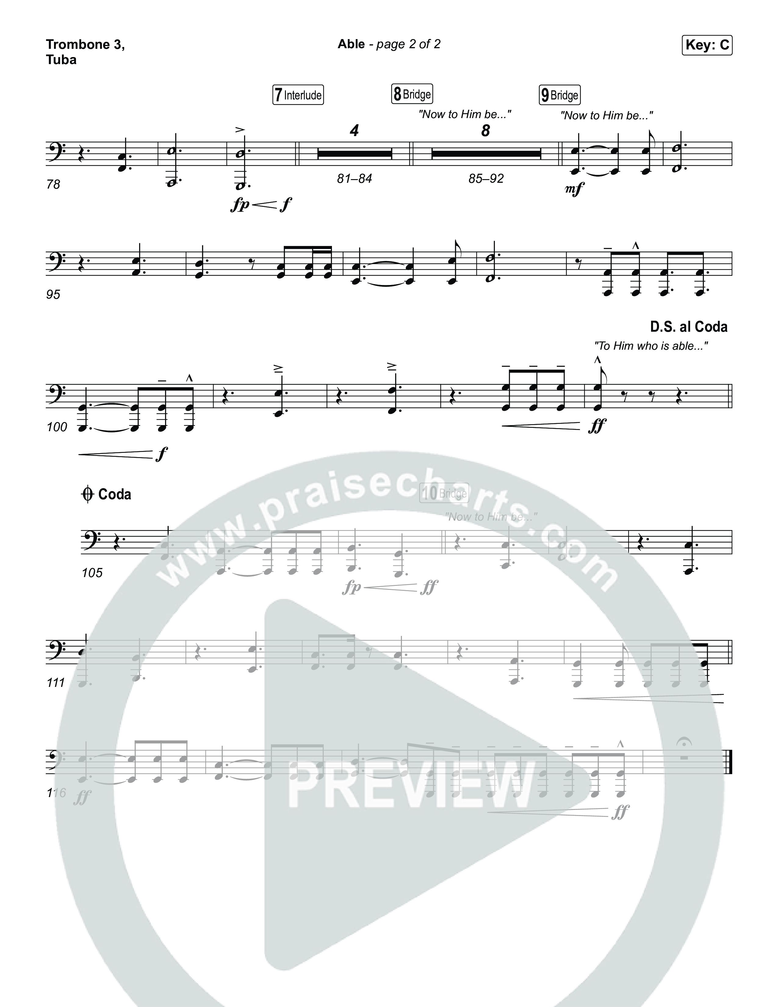 Able Trombone 3/Tuba (Phil Wickham)