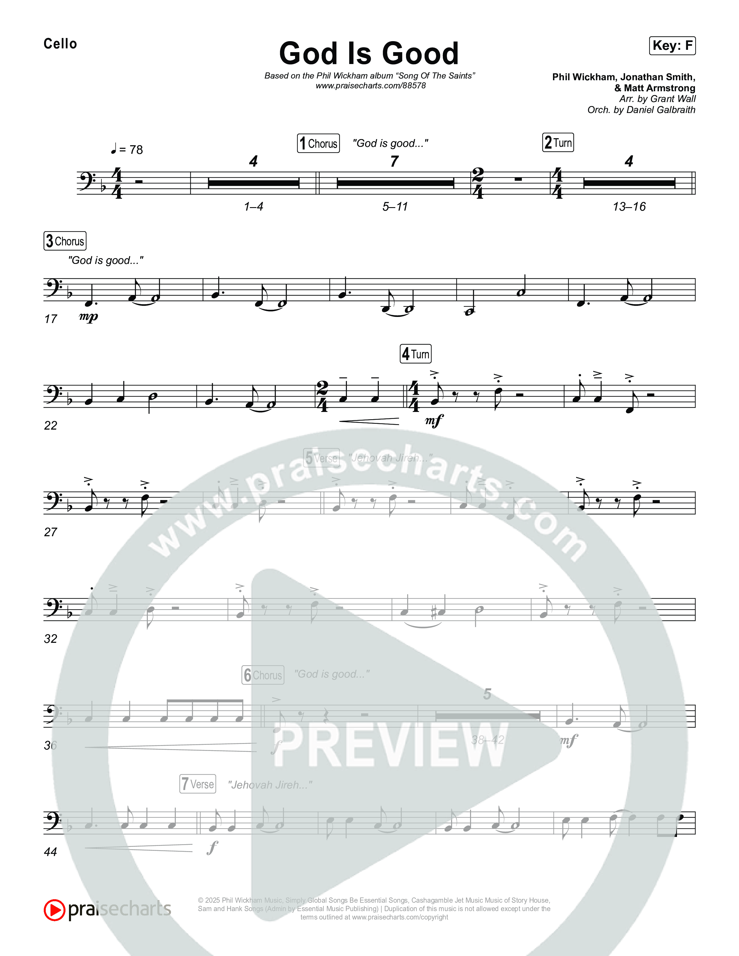 God Is Good Cello (Phil Wickham)