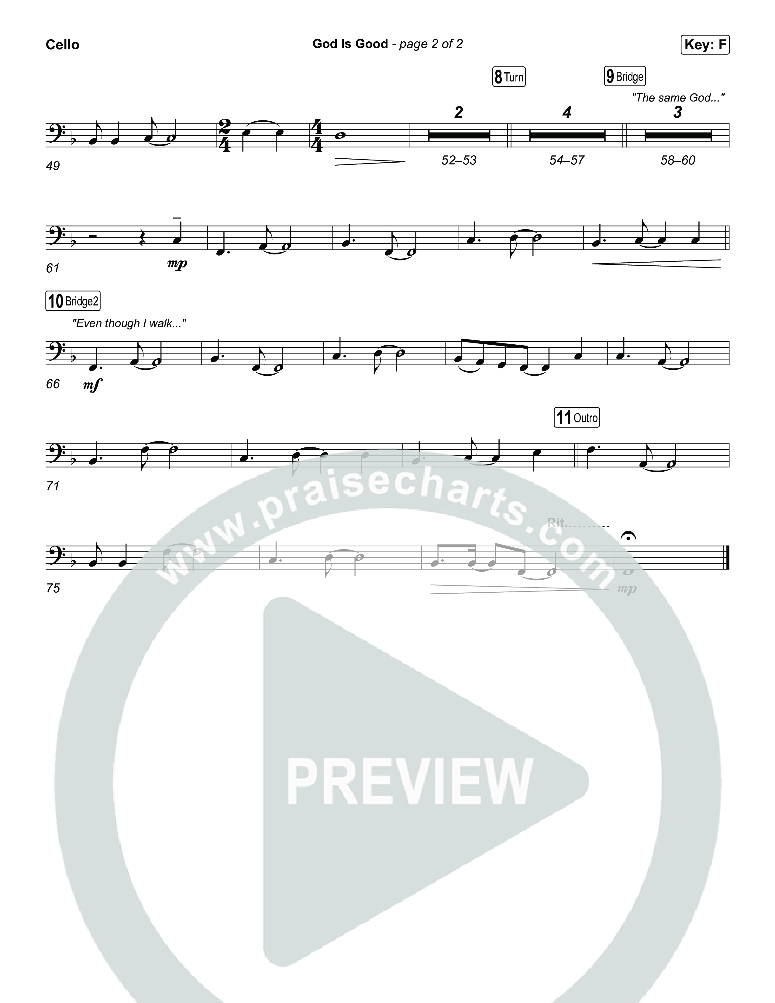 God Is Good Cello (Phil Wickham)