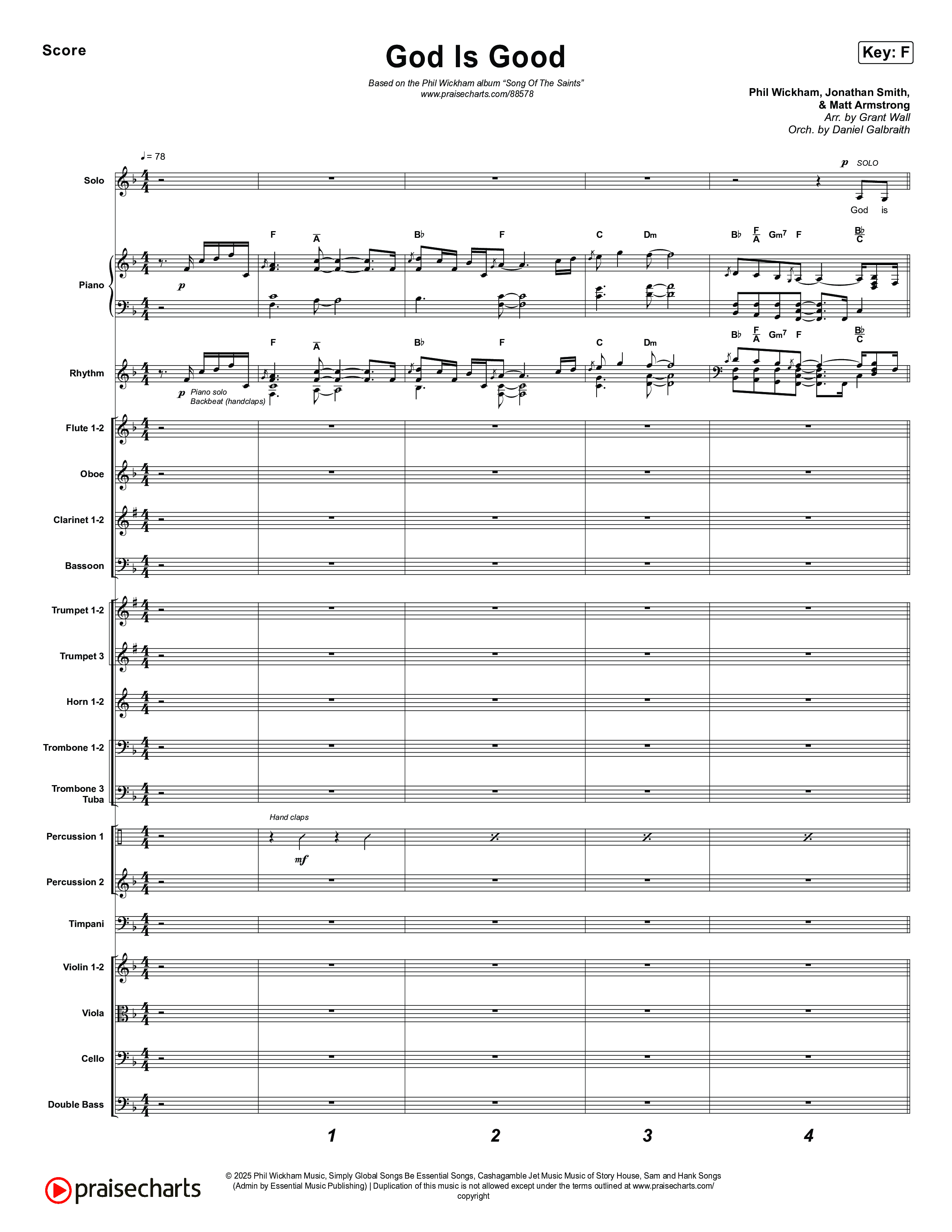God Is Good Orchestration (Phil Wickham)