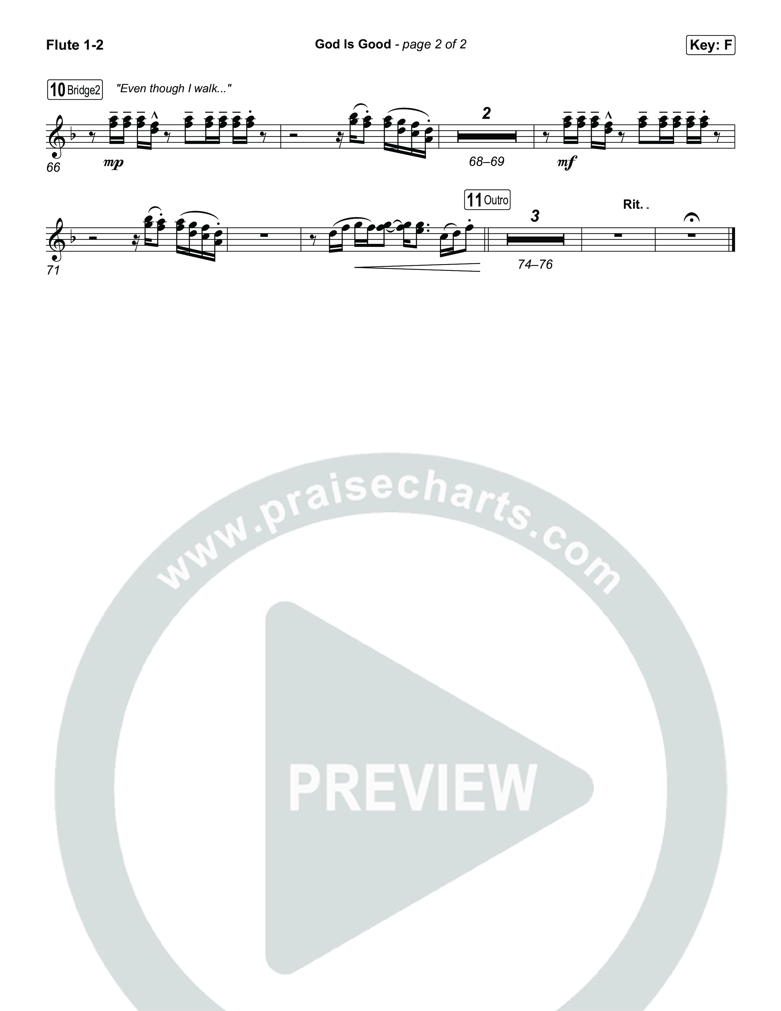 God Is Good Flute 1,2 (Phil Wickham)