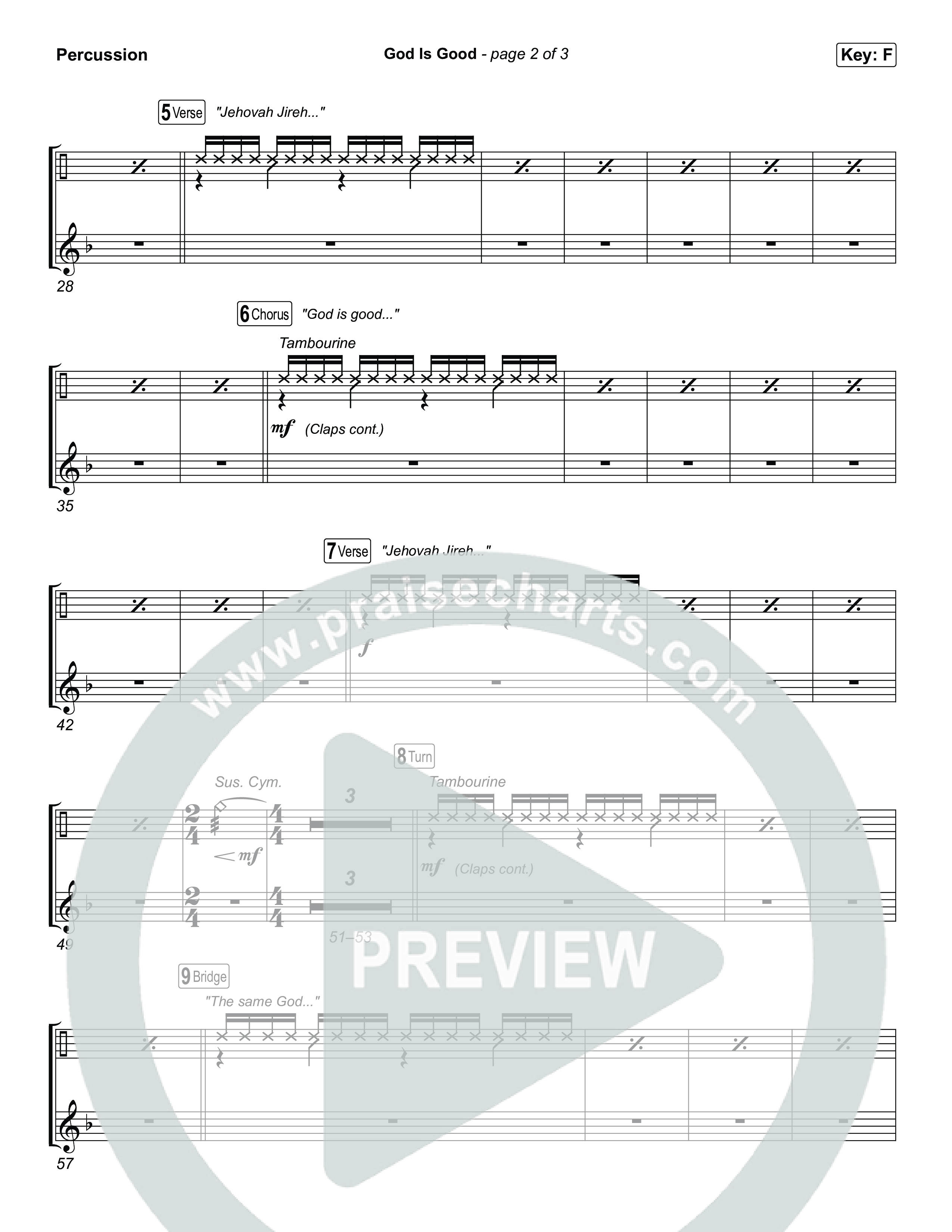 God Is Good Percussion (Phil Wickham)