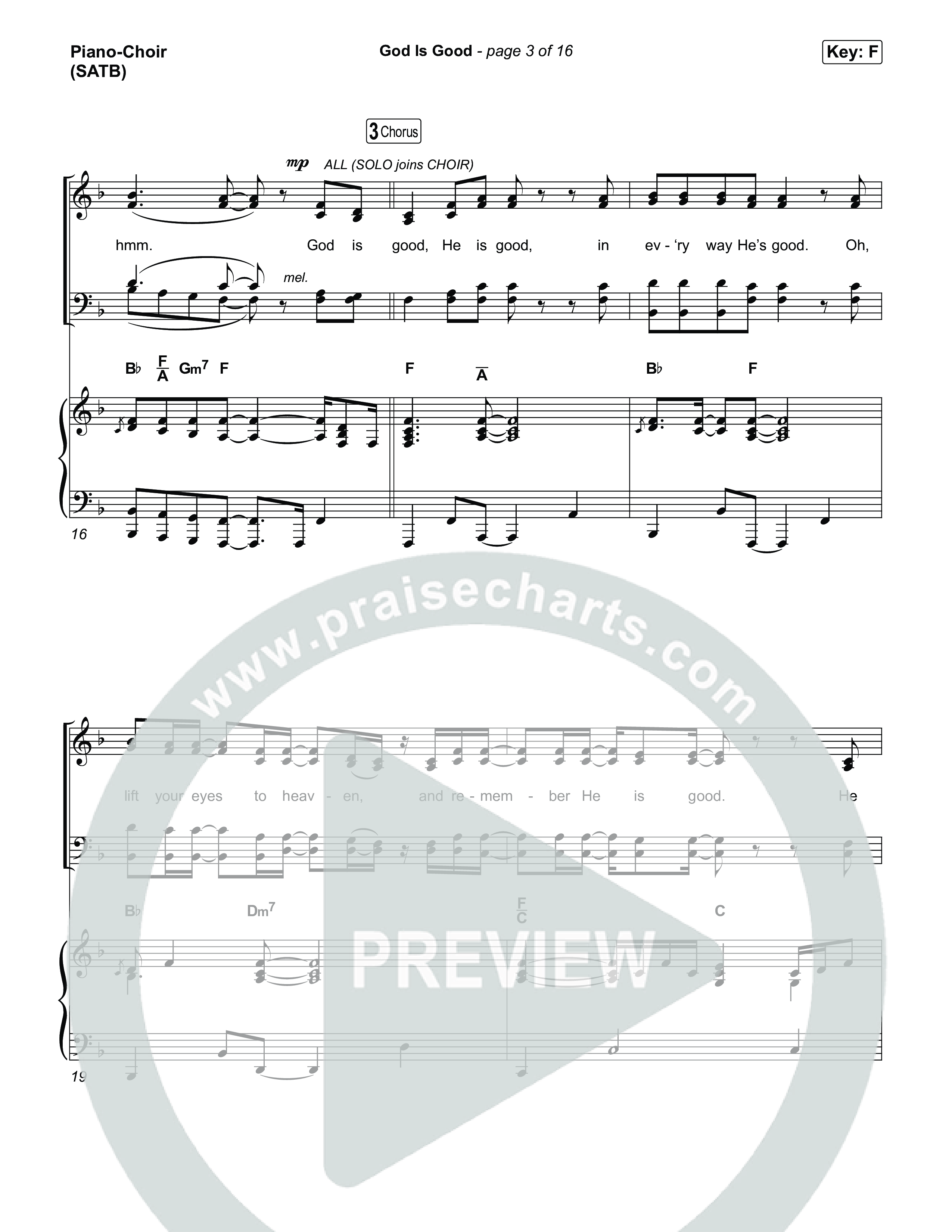 God Is Good Piano/Vocal Pack (Phil Wickham)