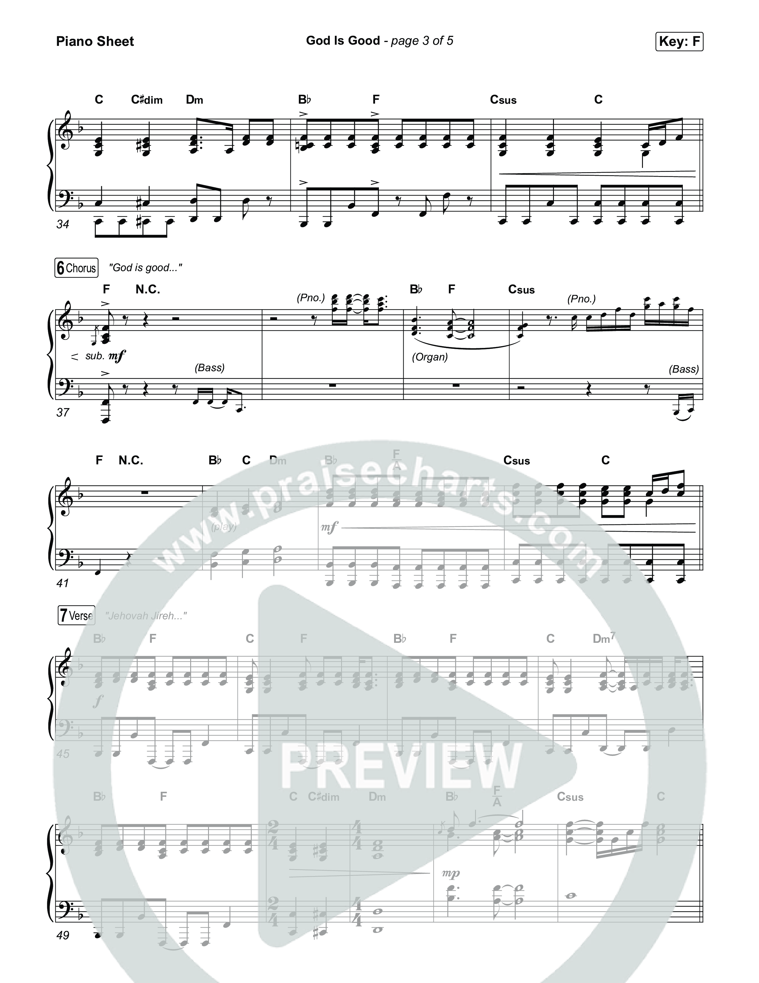 God Is Good Piano Sheet (Phil Wickham)