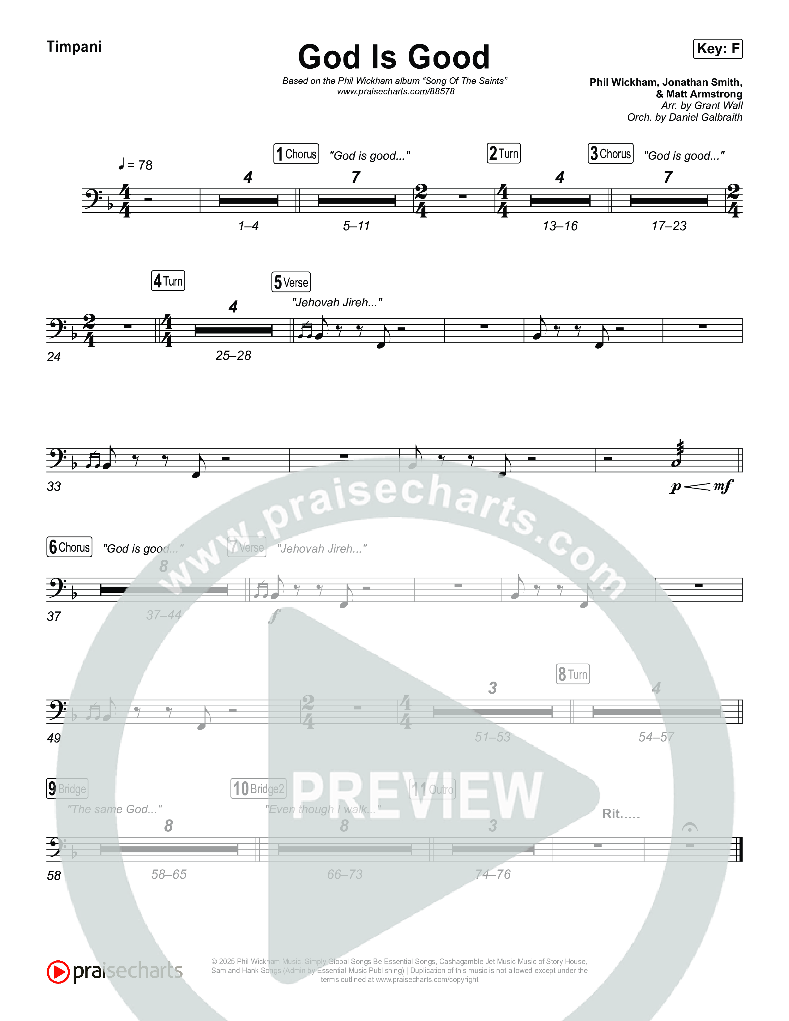 God Is Good Timpani (Phil Wickham)