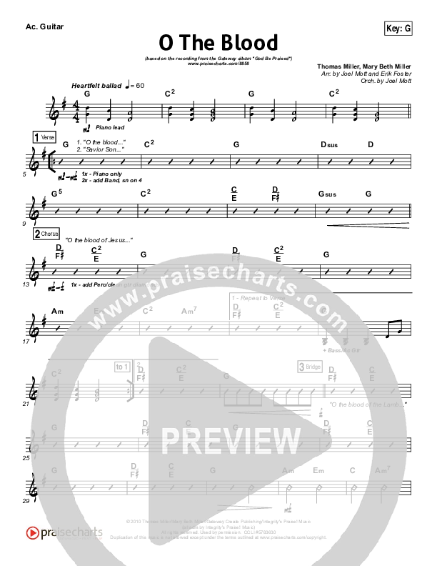 O The Blood Rhythm Chart (Gateway Worship)