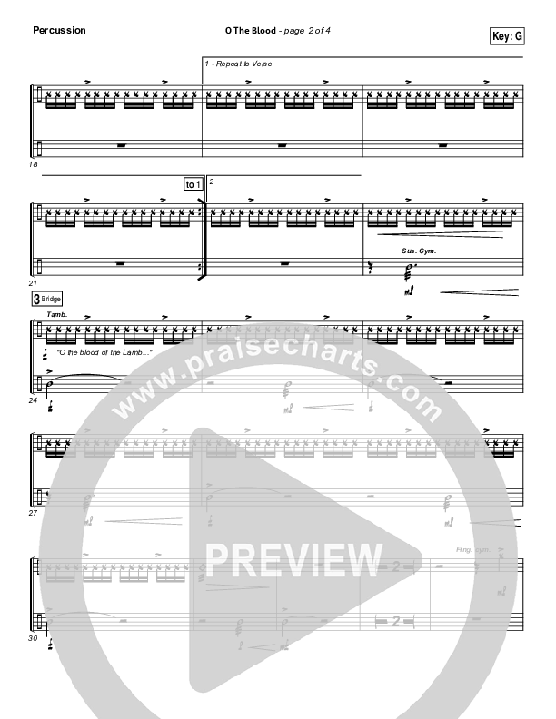 O The Blood Percussion (Gateway Worship)