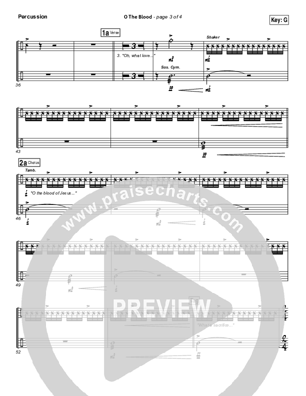 O The Blood Percussion (Gateway Worship)