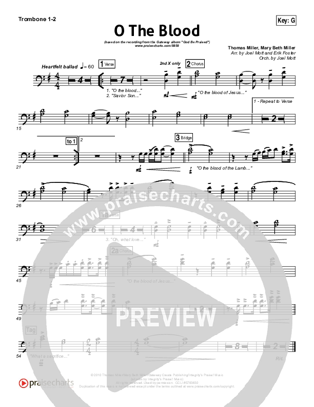 O The Blood Trombone 1/2 (Gateway Worship)