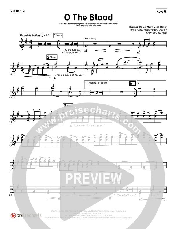 O The Blood Violin 1,2 (Gateway Worship)