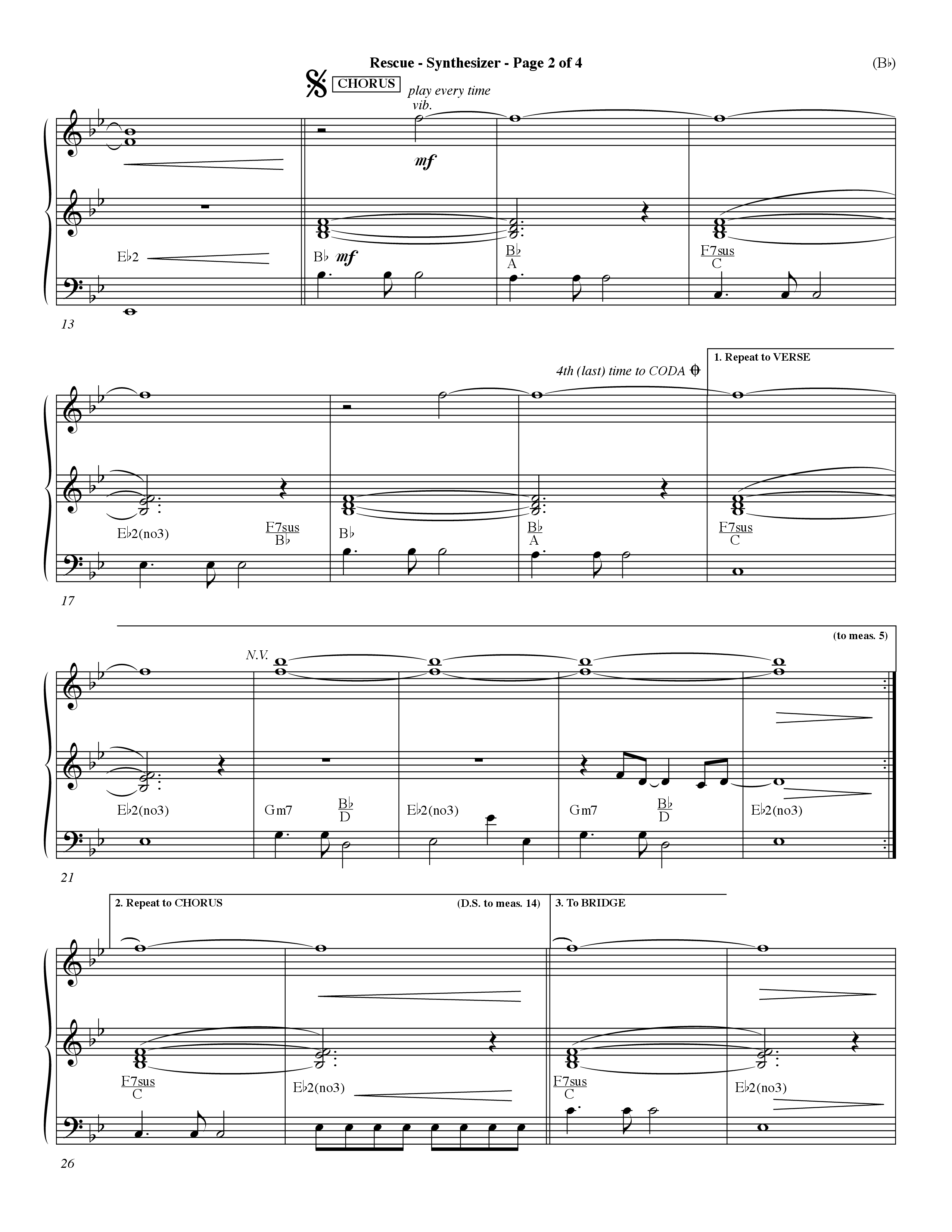 Rescue (Choral Anthem SATB) Synth (Word Music Choral / Orch. Dave Williamson)