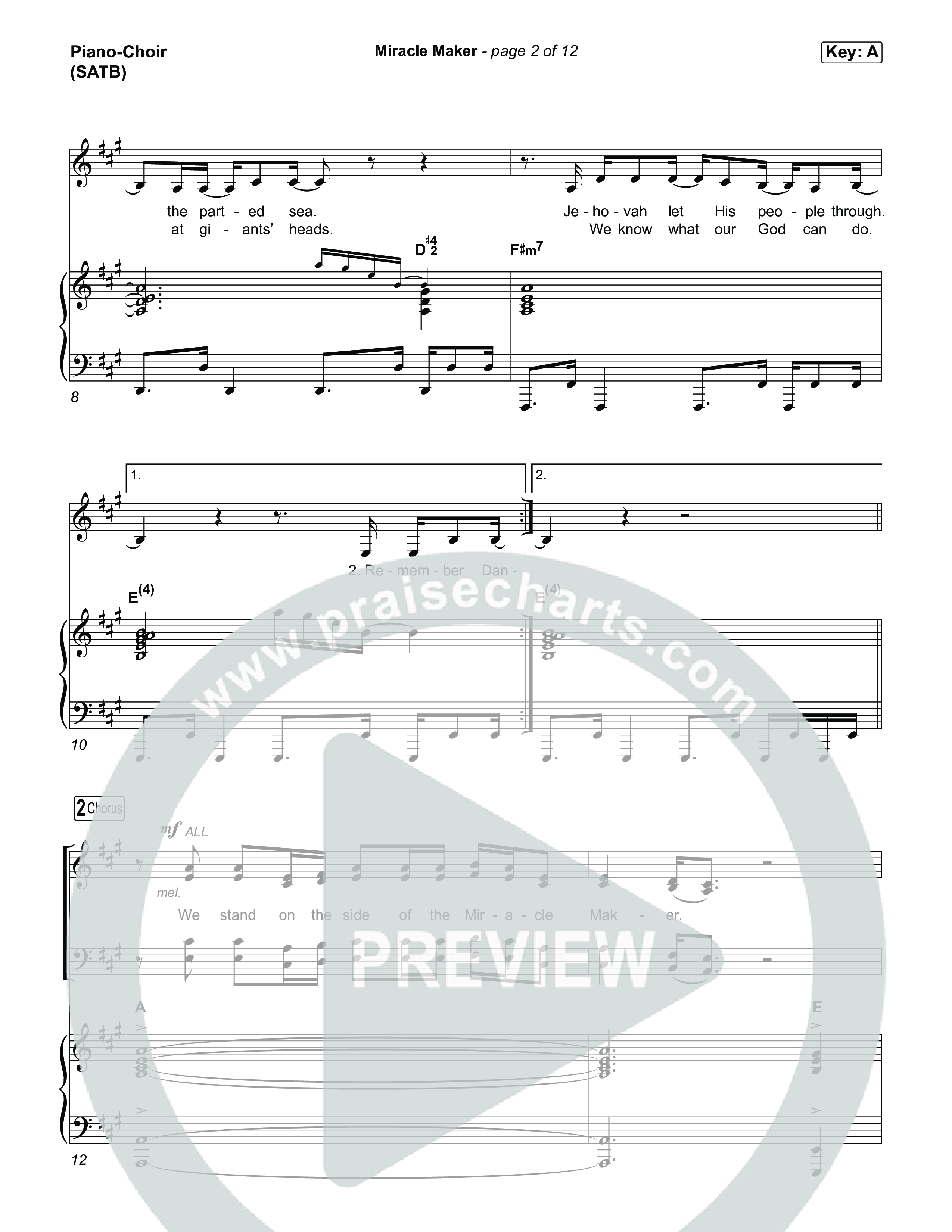 Miracle Maker Piano/Vocal Pack (Phil Wickham)