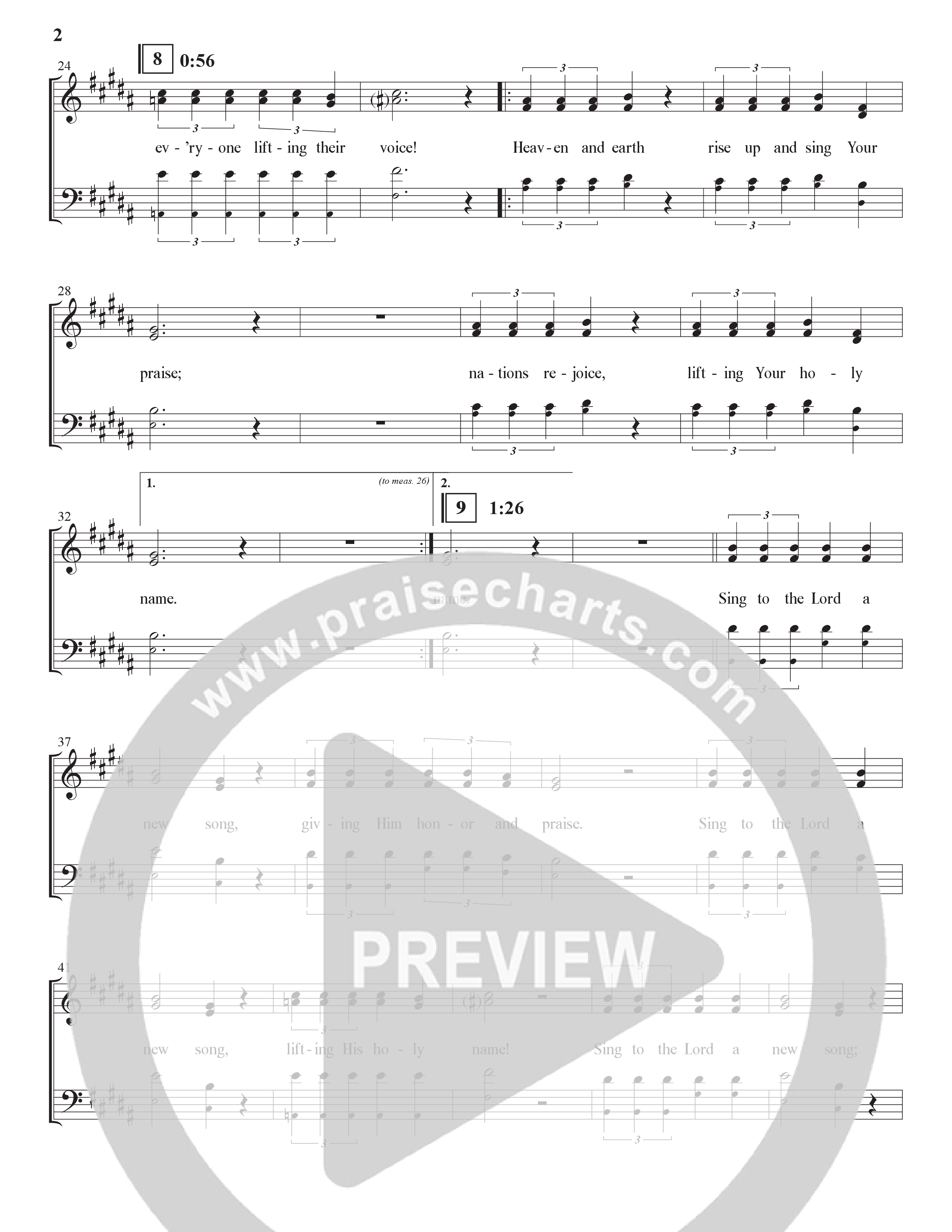 Sing (Choral Anthem SATB) Choir Sheet (SATB) (The Brooklyn Tabernacle Choir / Arr. Carol Cymbala)